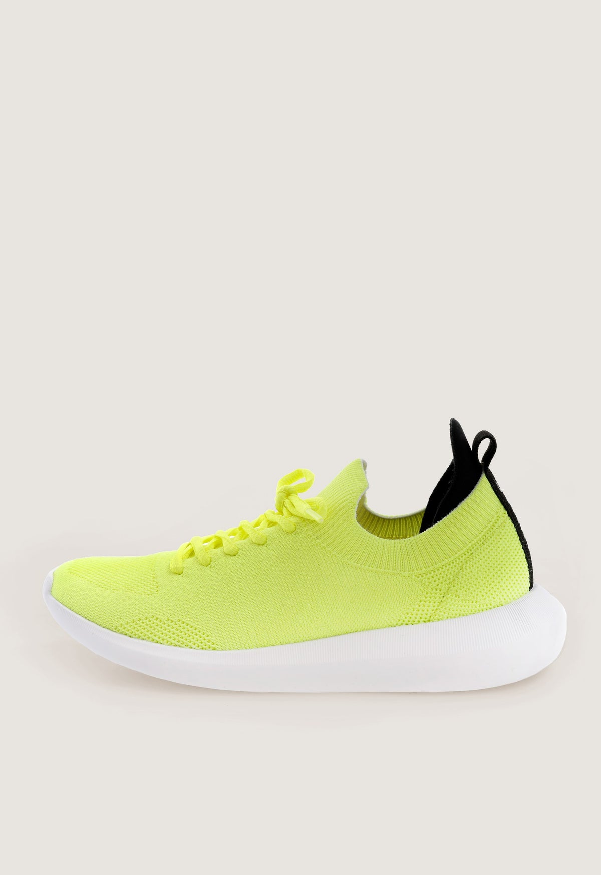 TENIS KNIT AMARRAÇÃO AMARELO NEON