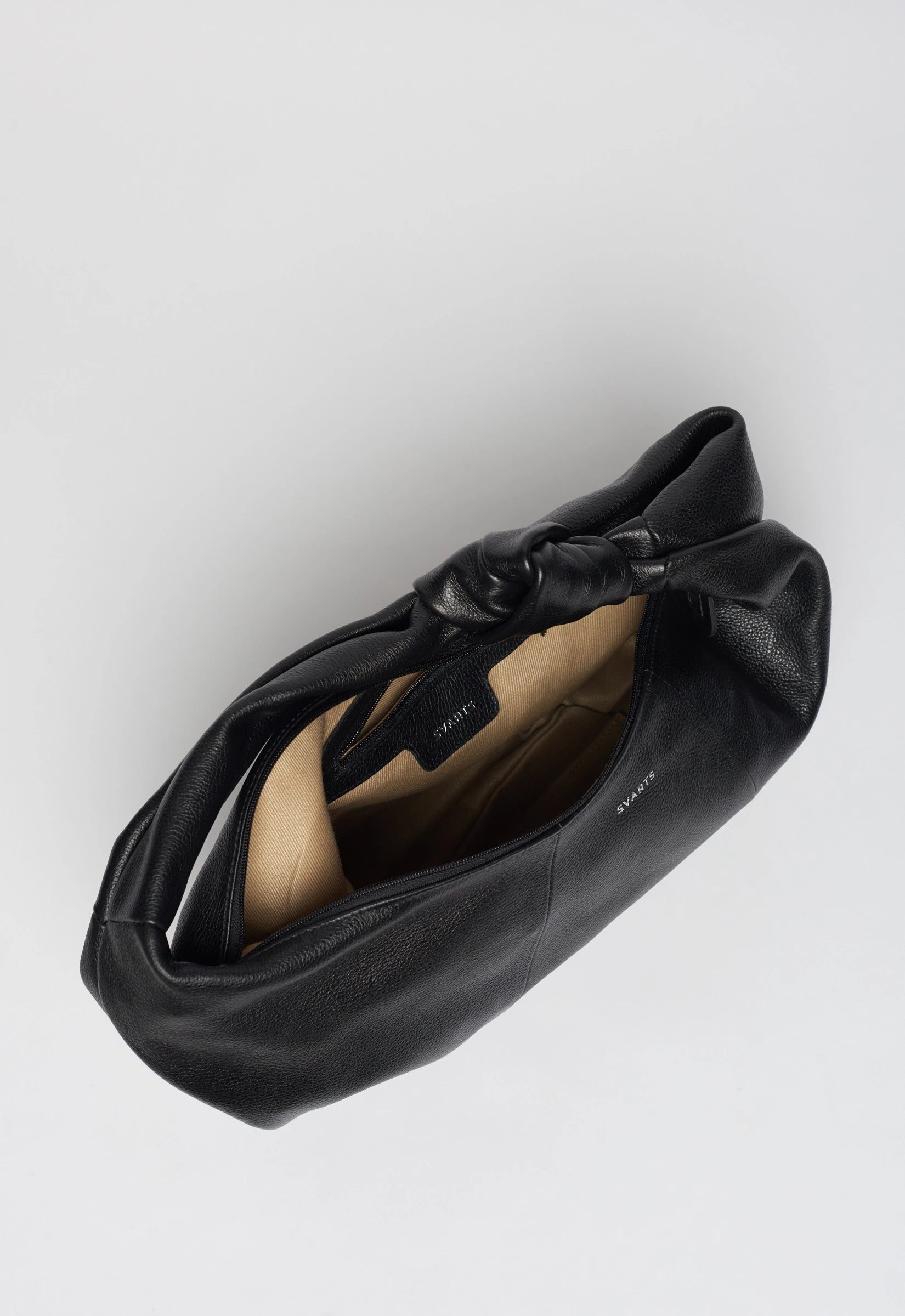 Bolsa Couro Hobo Preta