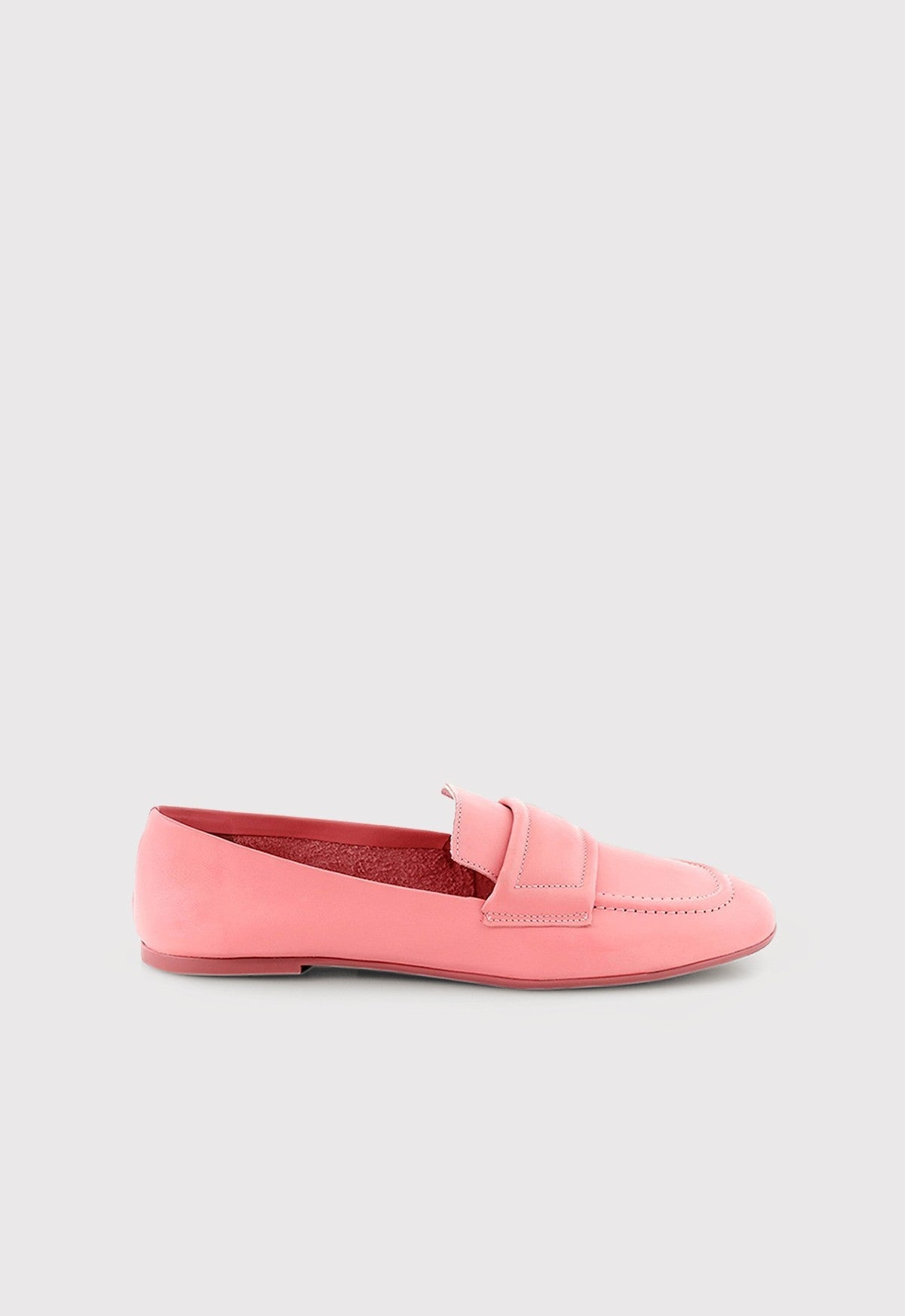 Mocassim Sem Forro Couro Rosa