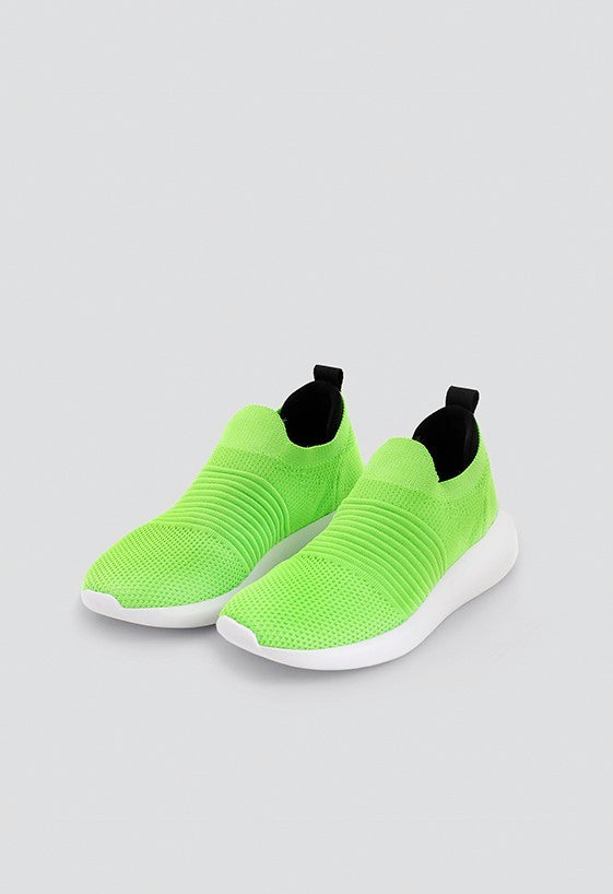 Tênis Knit Slip On Comfy Verde