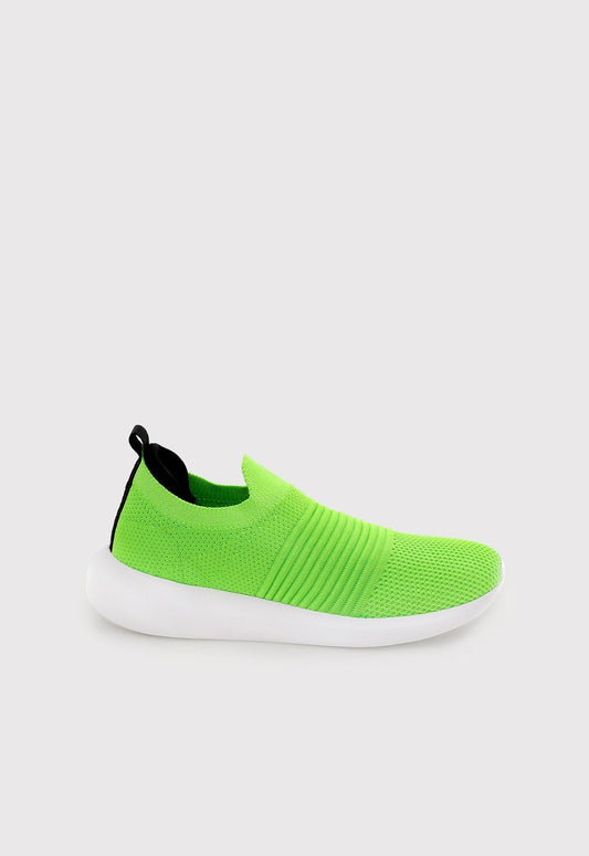 Tênis Knit Slip On Comfy Verde