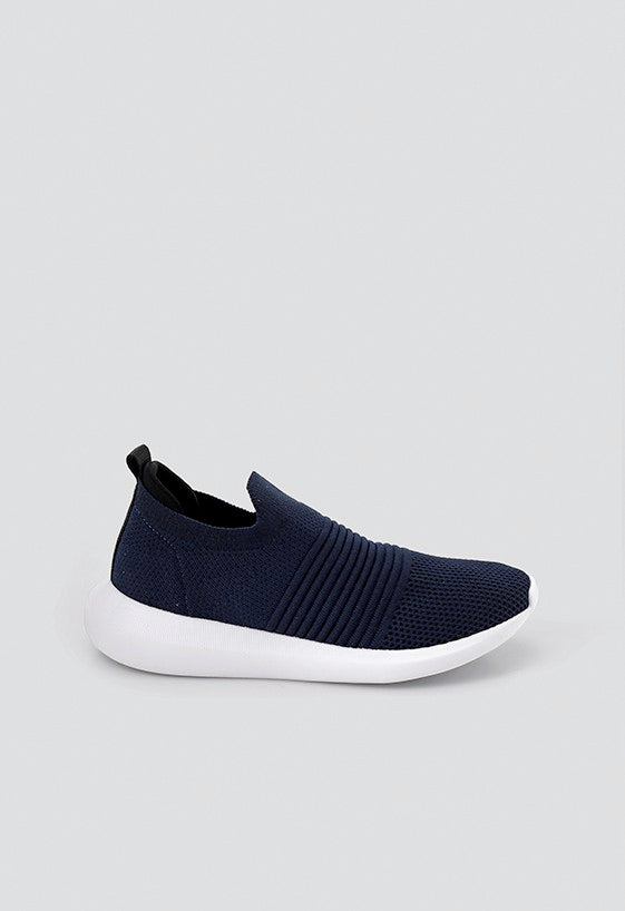 Tênis Knit Slip On Comfy Marinho