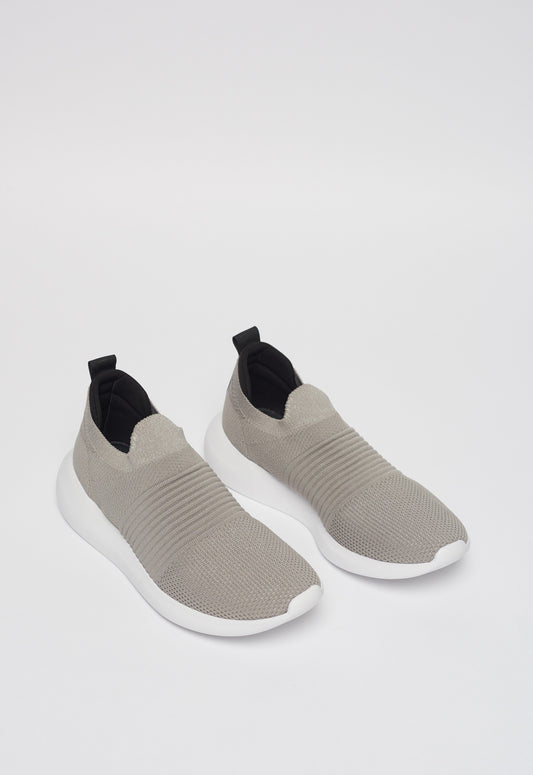 Tênis Knit Slip On Comfy Cinza