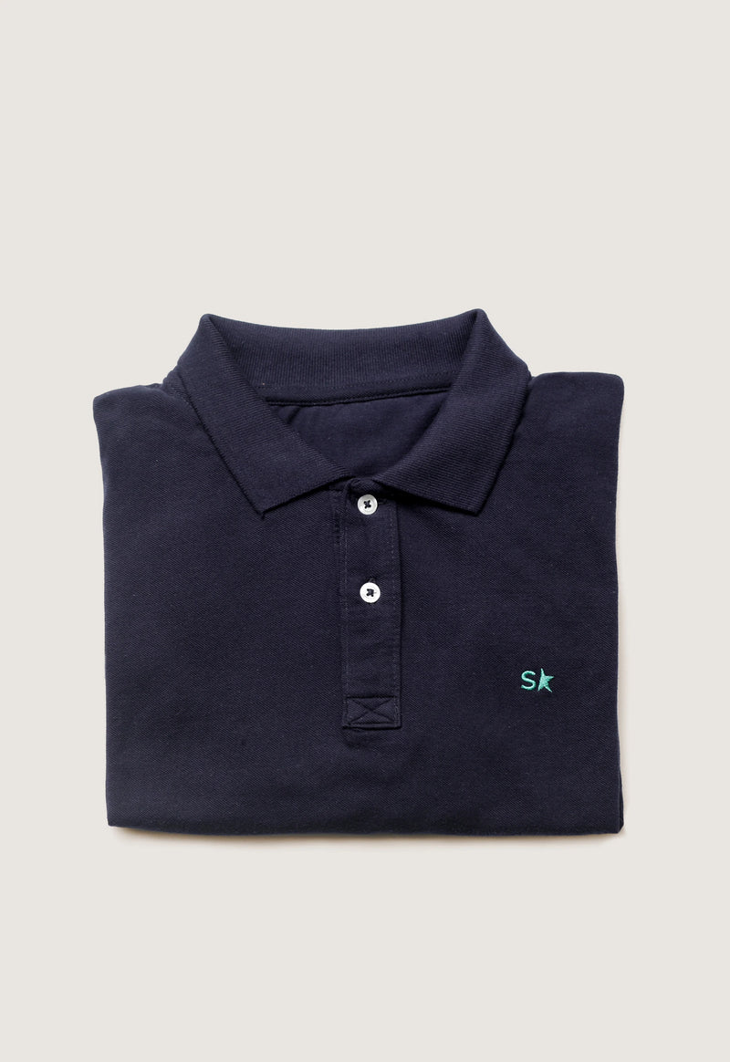 Polo Basic Marinho