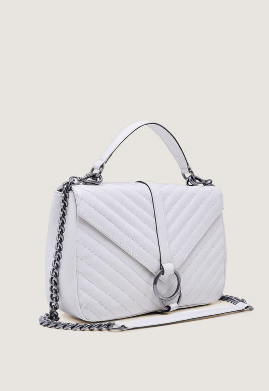 Bolsa Tiracolo Matelasse Média Off White