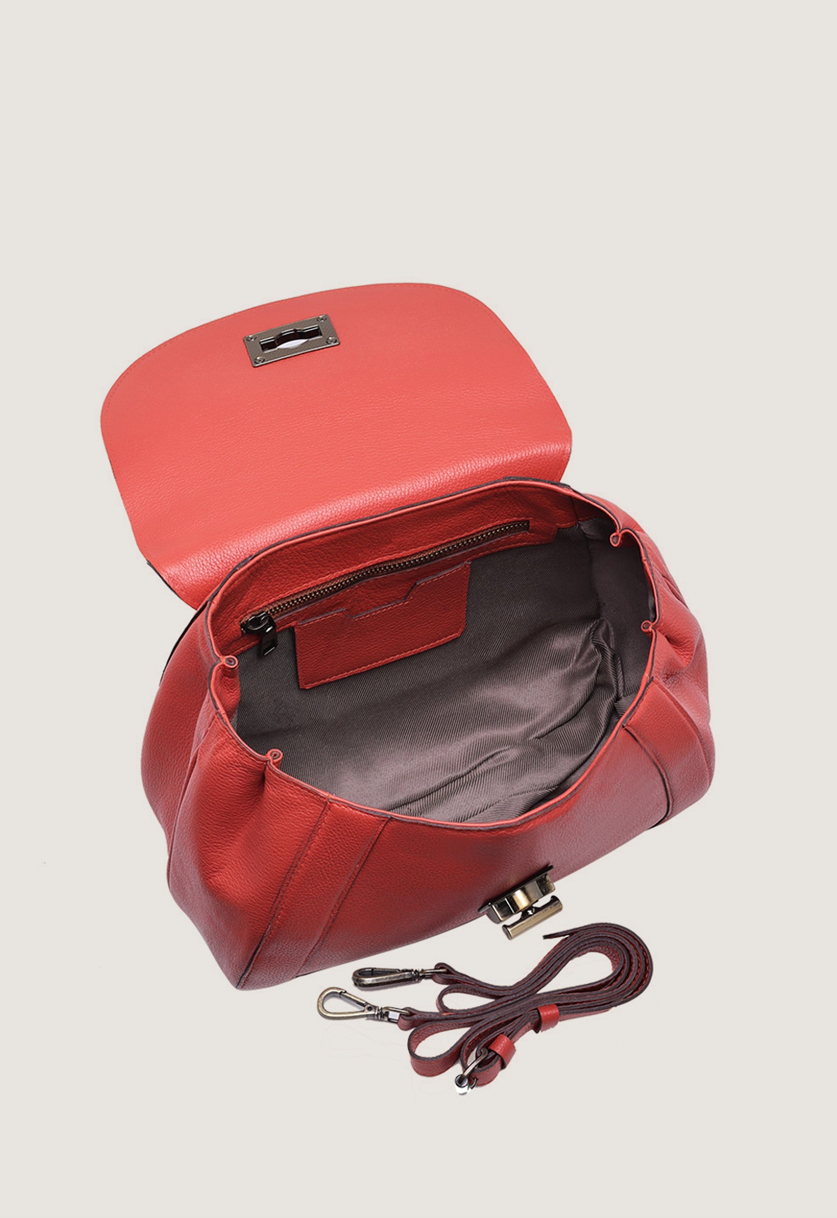 Bolsa Tiracolo Fecho Metal Média Laranja