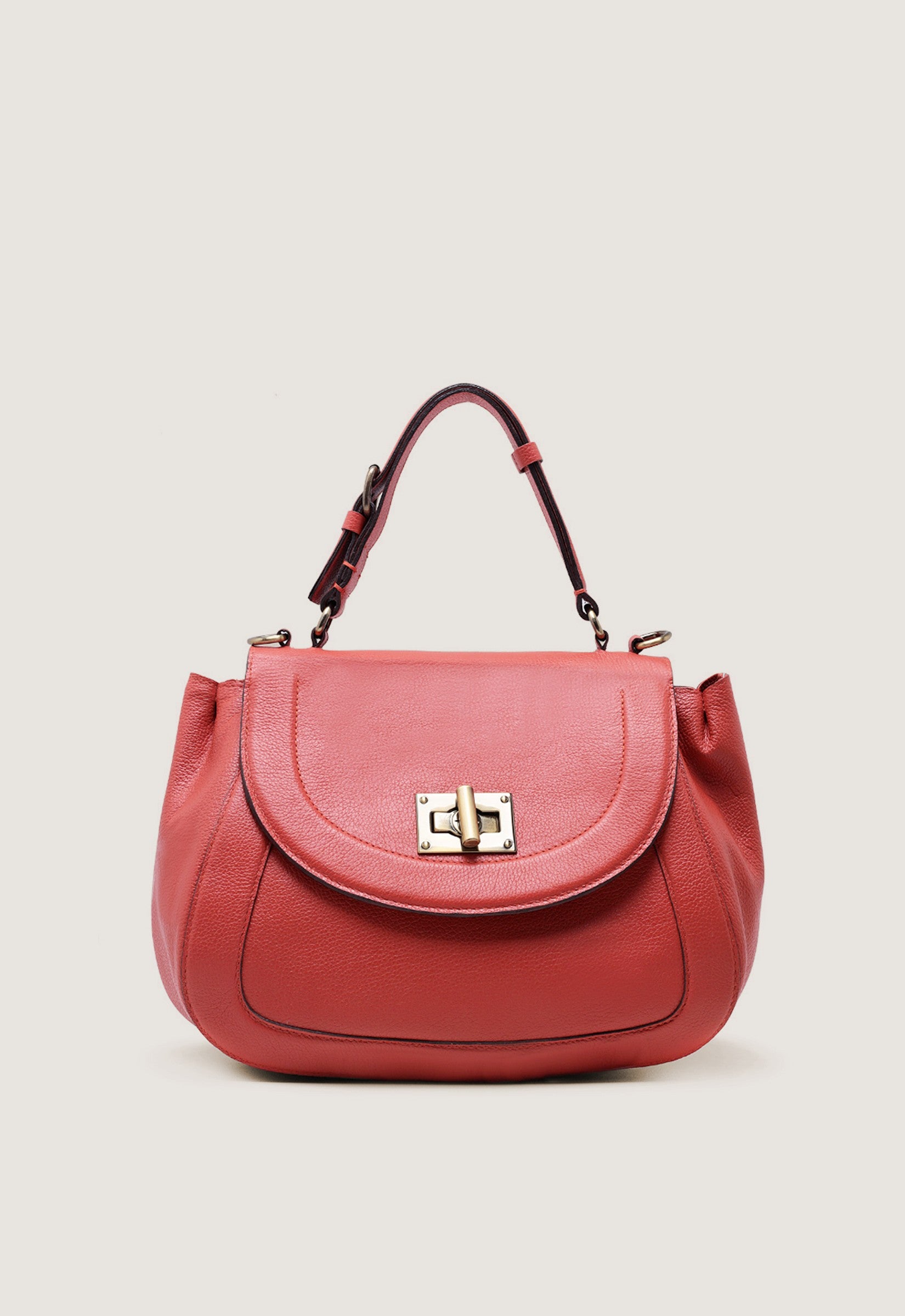 Bolsa Tiracolo Fecho Metal Média Laranja