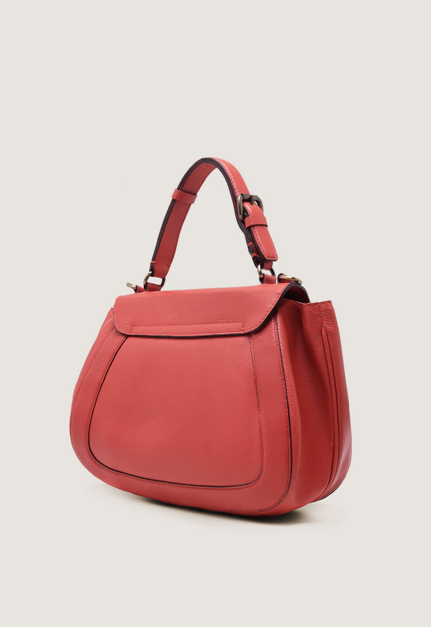 Bolsa Tiracolo Fecho Metal Média Laranja