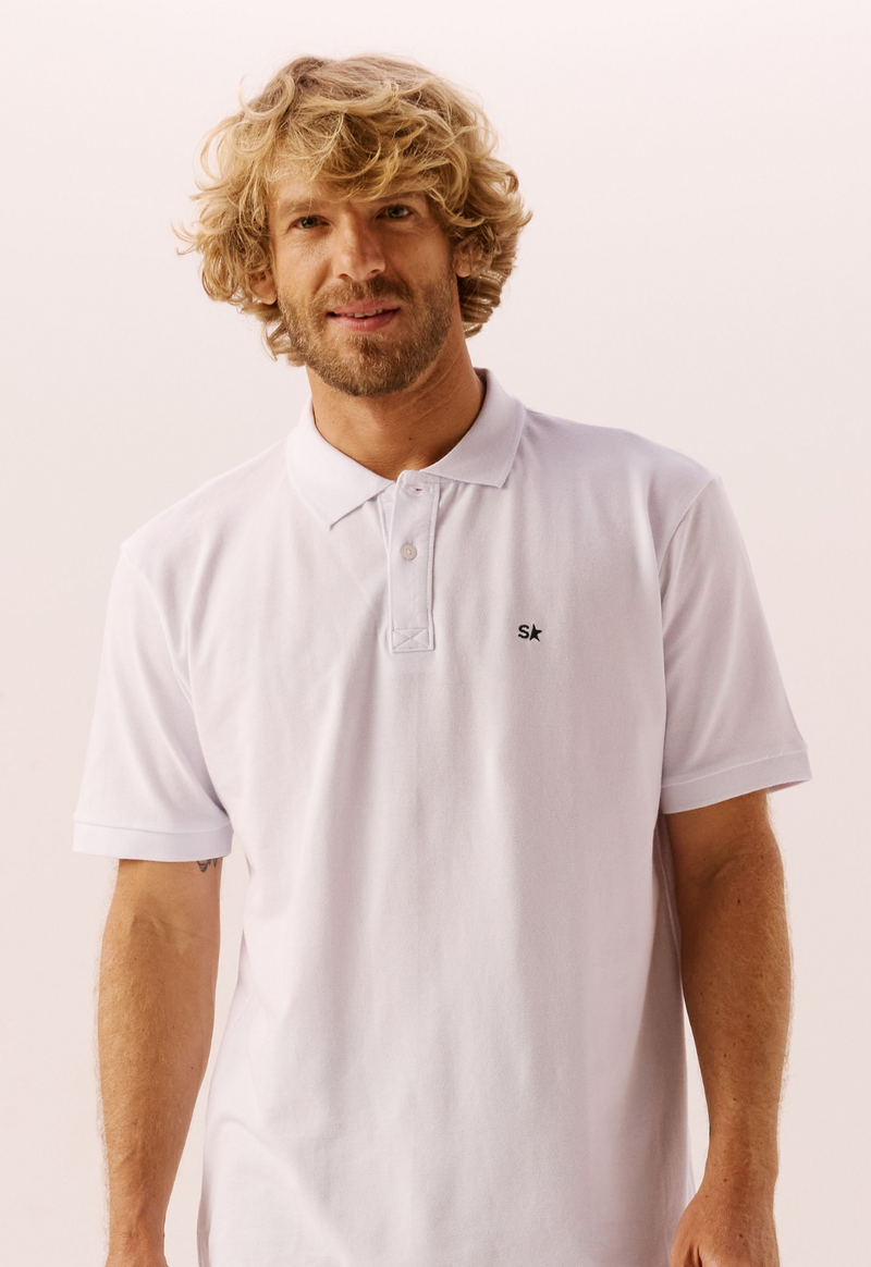 Polo Basic Branca — Svarts