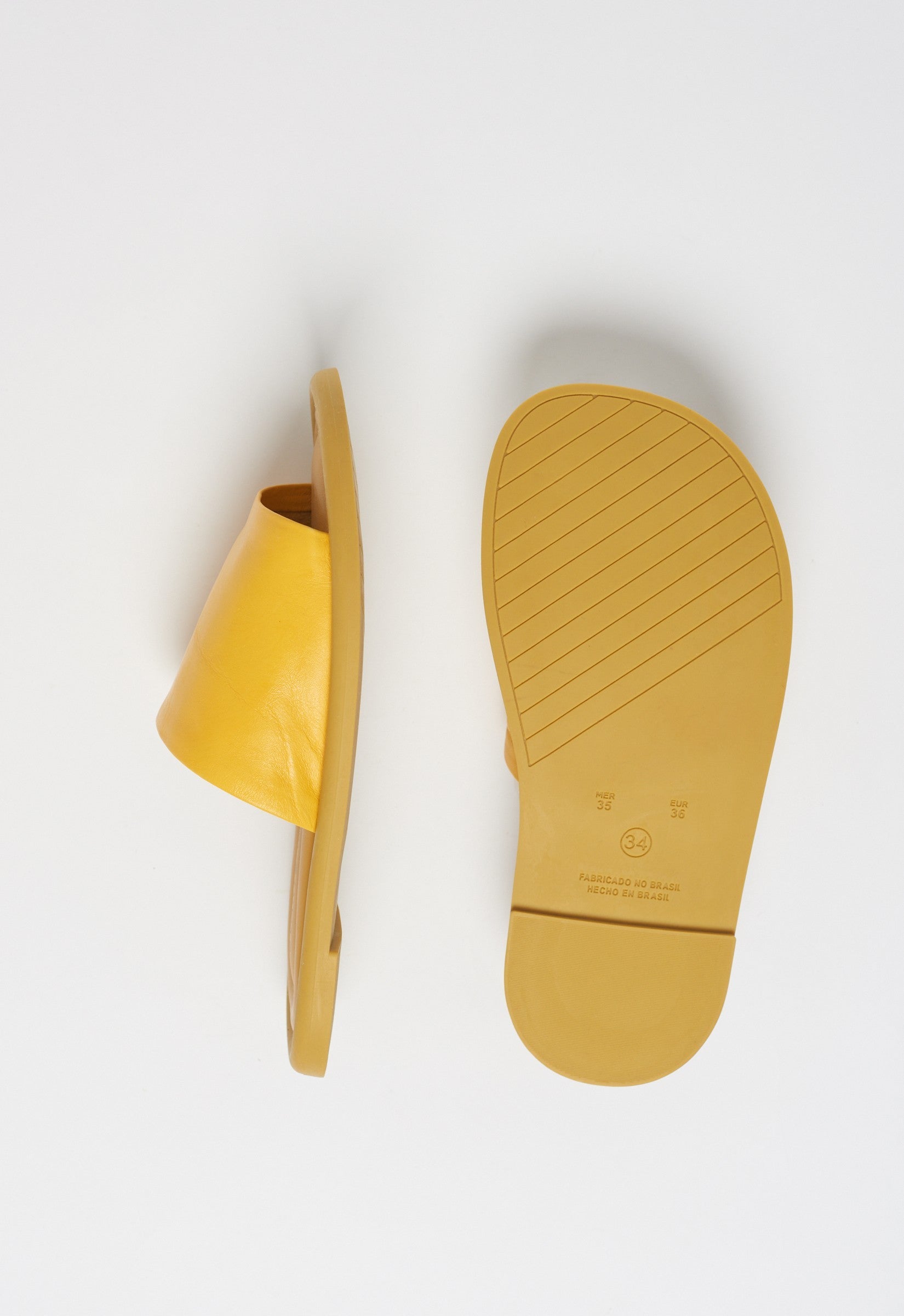 Rasteira Slide Amarelo