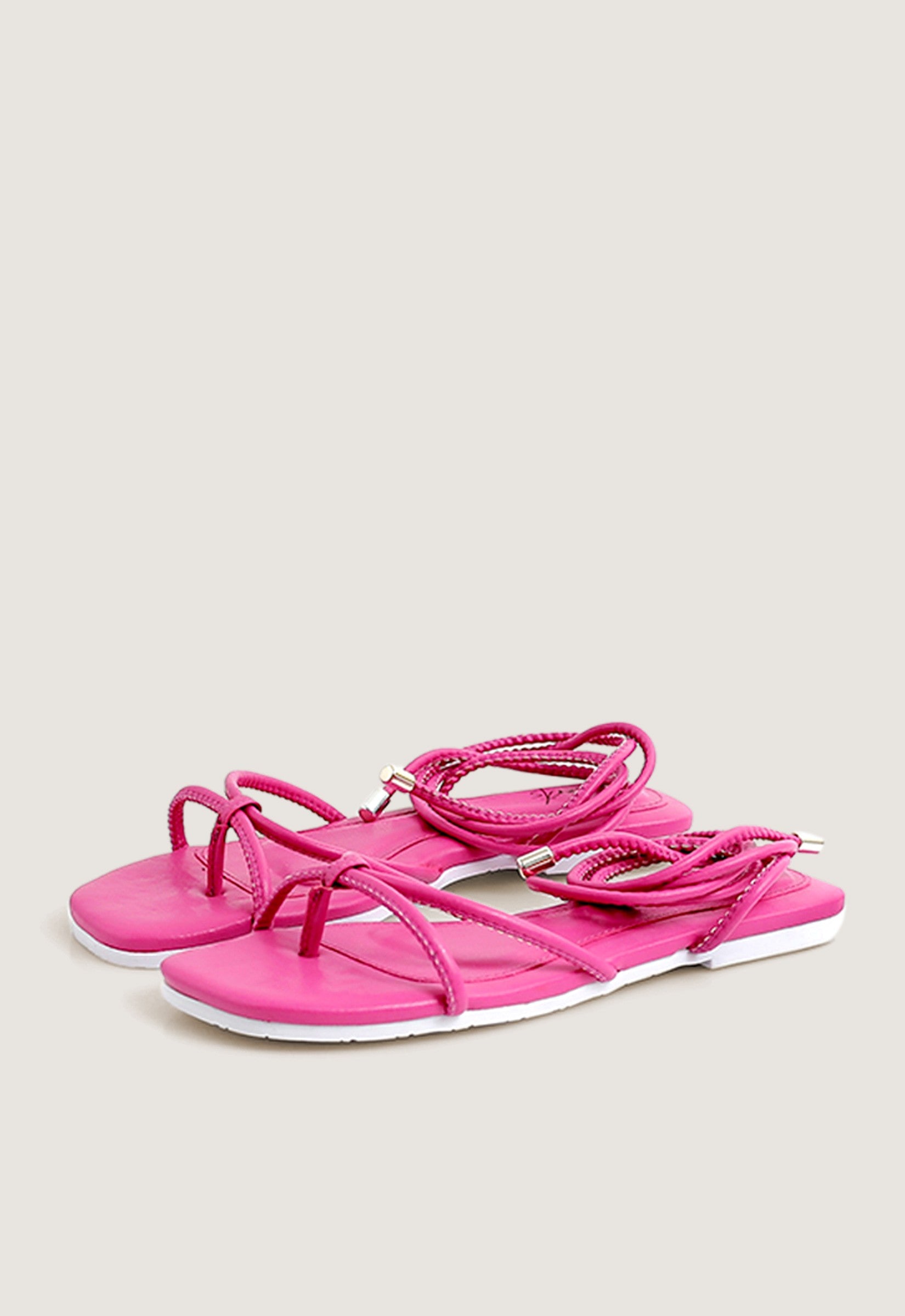 Rasteira Dedo Amarração Rosa