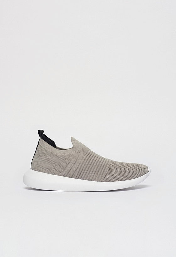 Tênis Knit Slip On Comfy Cinza