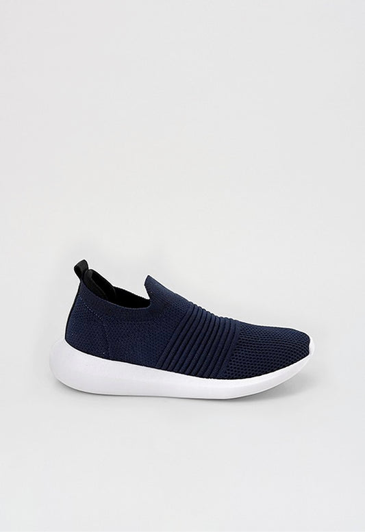 Tênis Knit Slip On Comfy Marinho