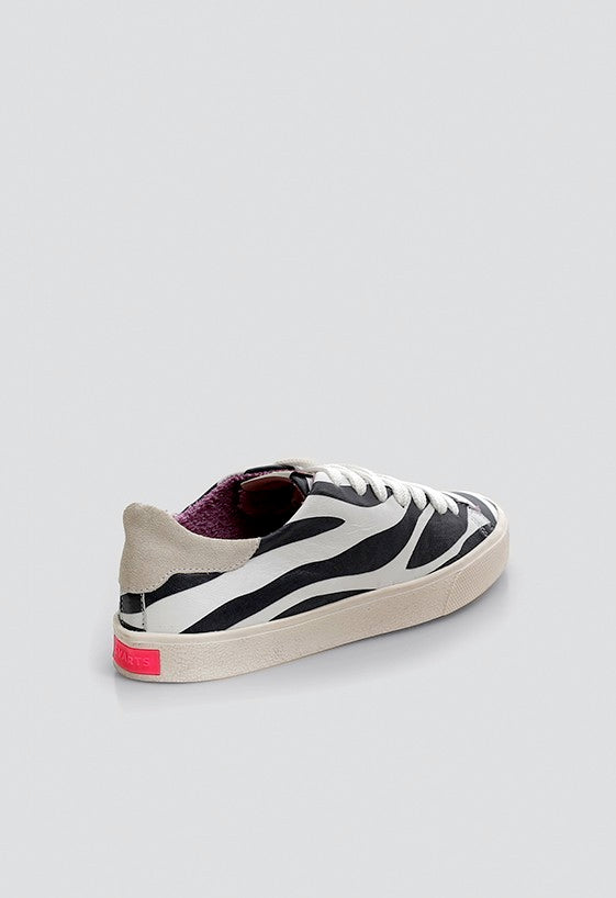 Tênis Adri Couro Zebra