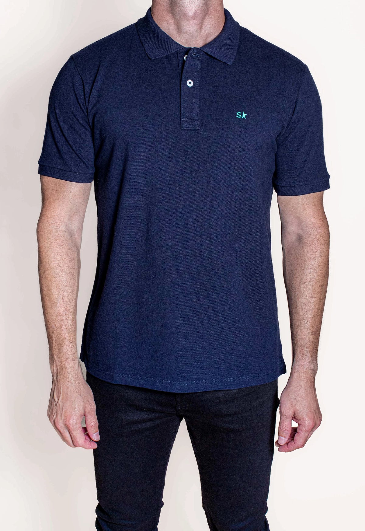 Polo Basic Marinho