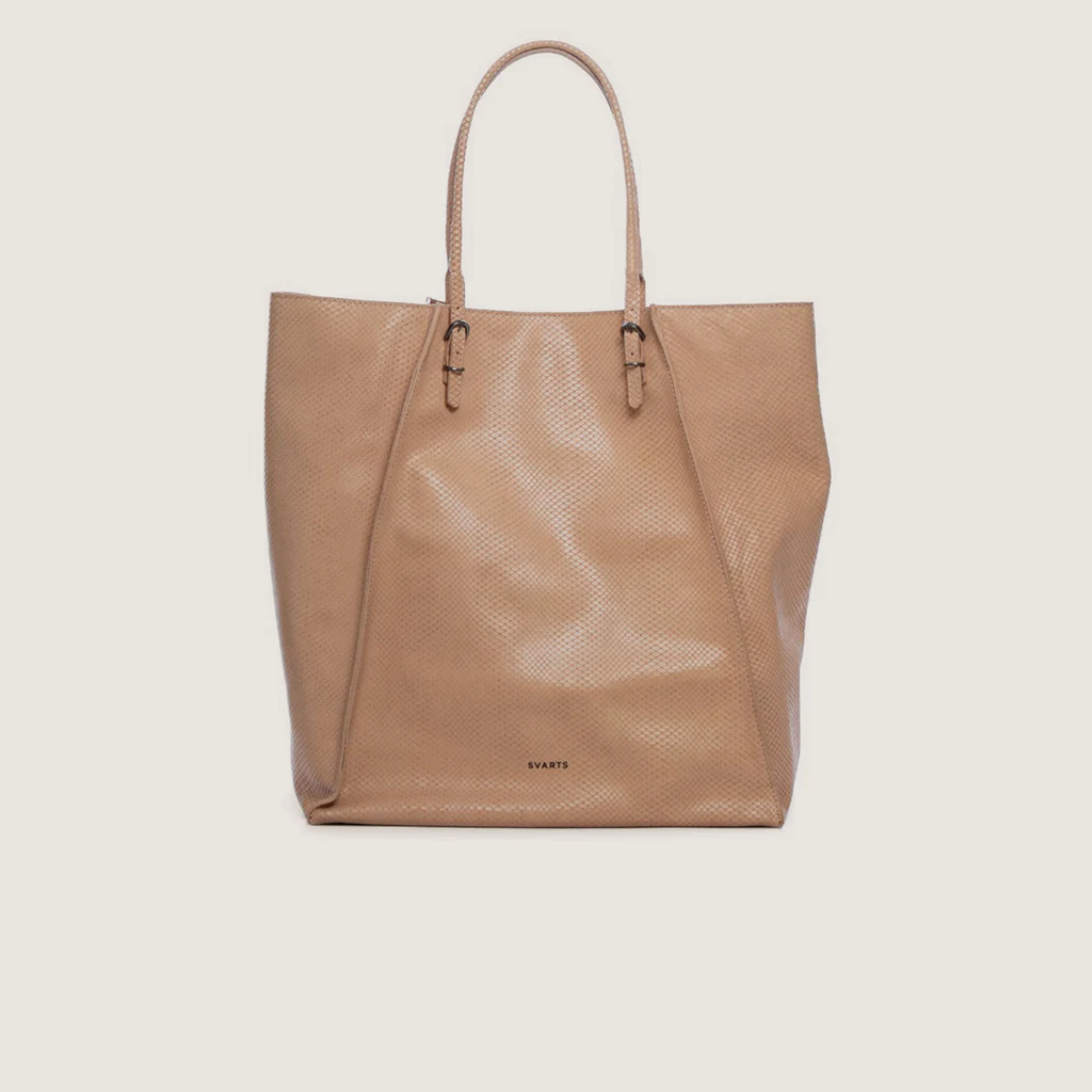 Bolsa Couro Shopping Textura Camel