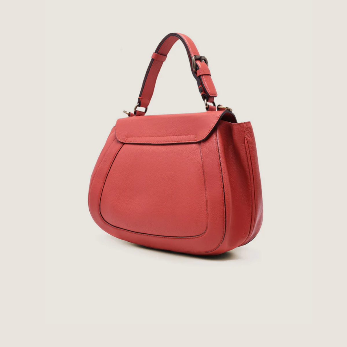 Bolsa Tiracolo Fecho Metal Média Laranja