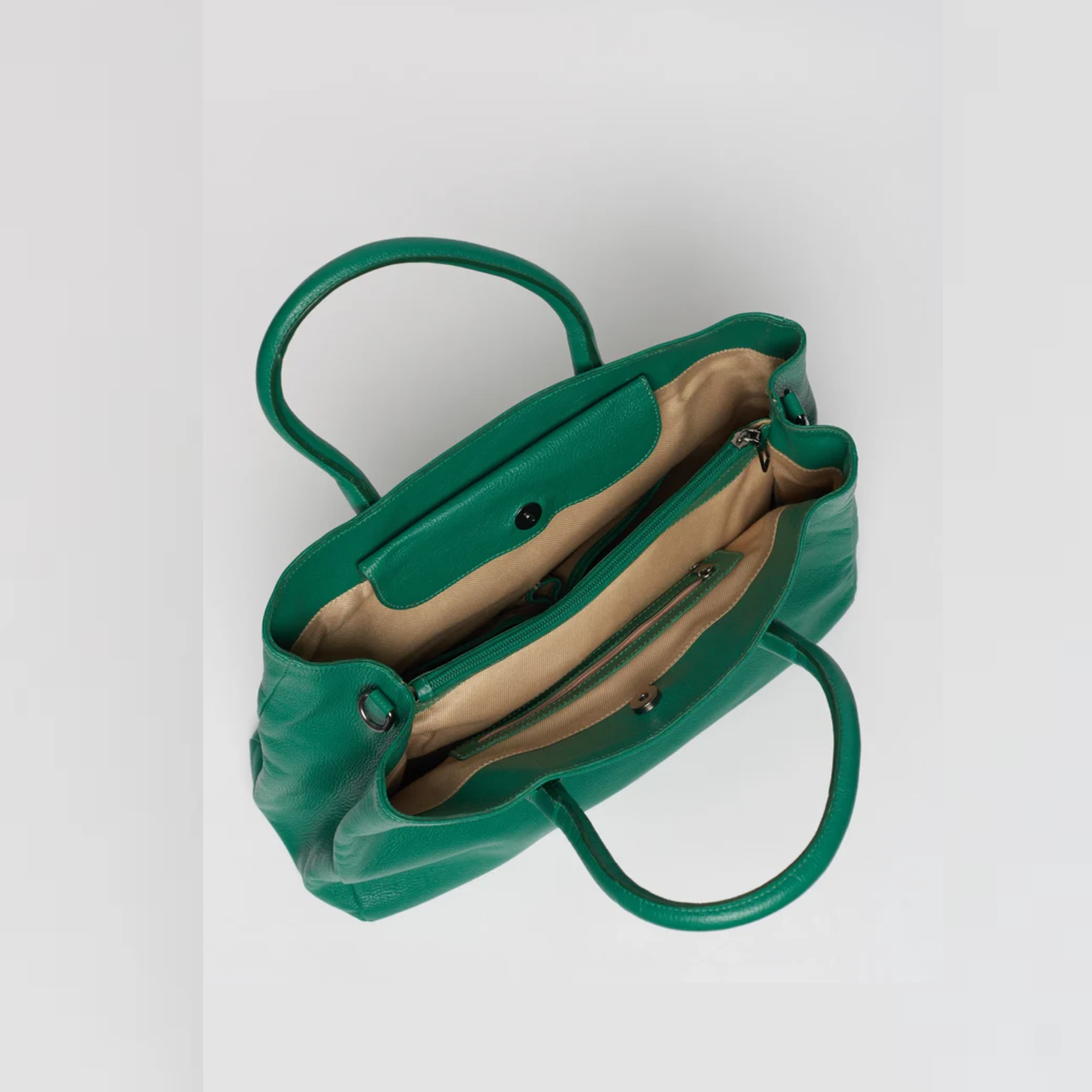 Bolsa Couro Shopping Verde