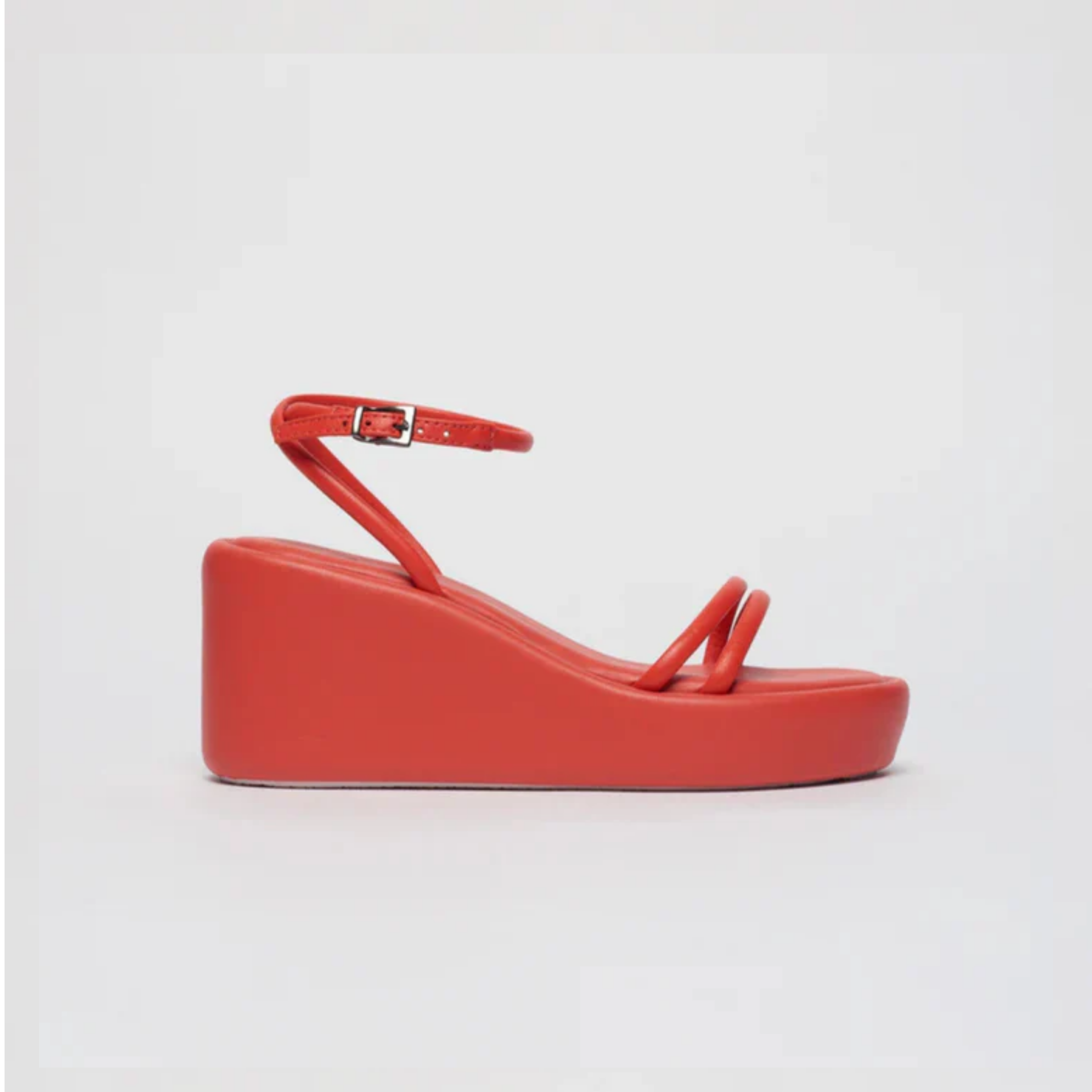 Anabela Couro Camila Laranja