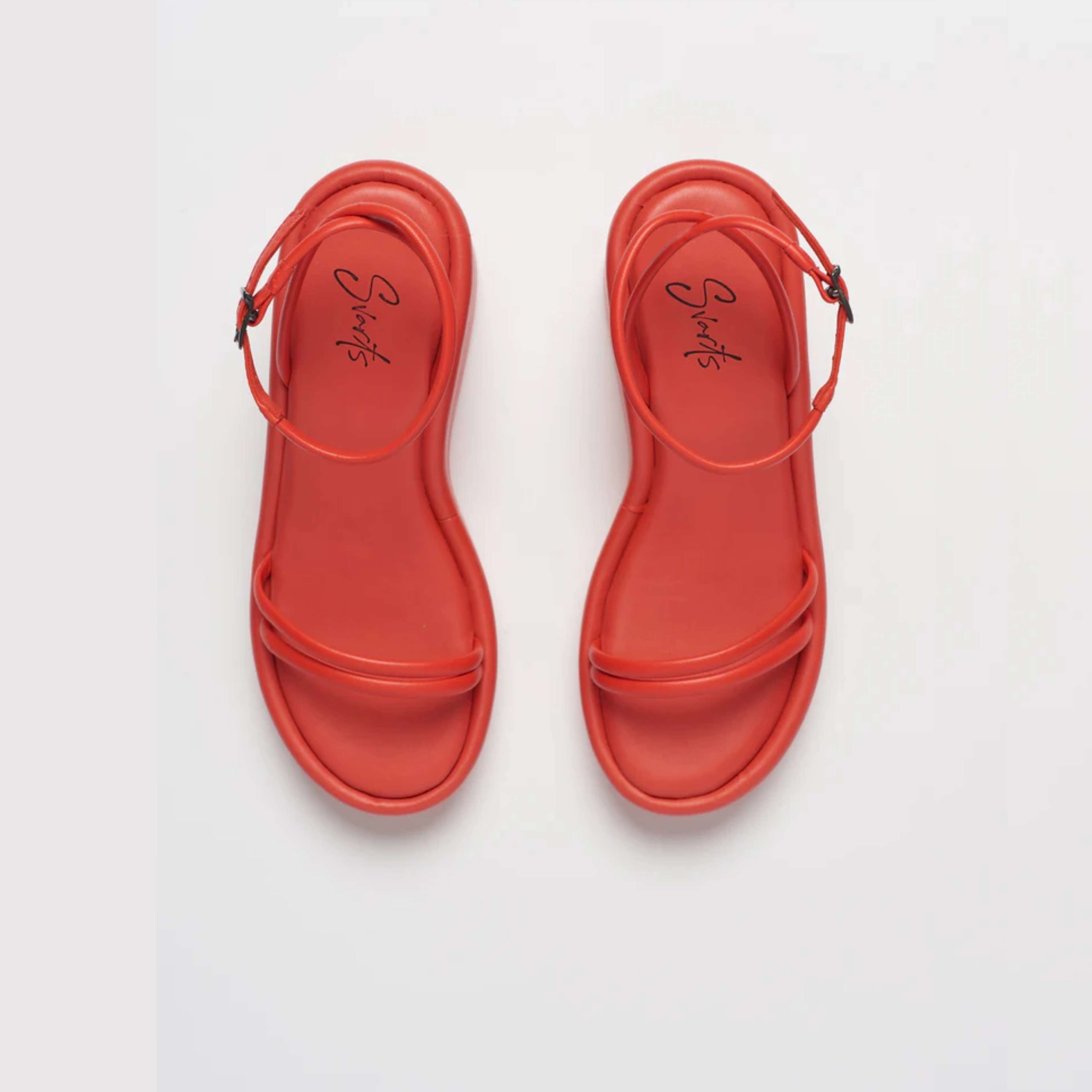 Anabela Couro Camila Laranja