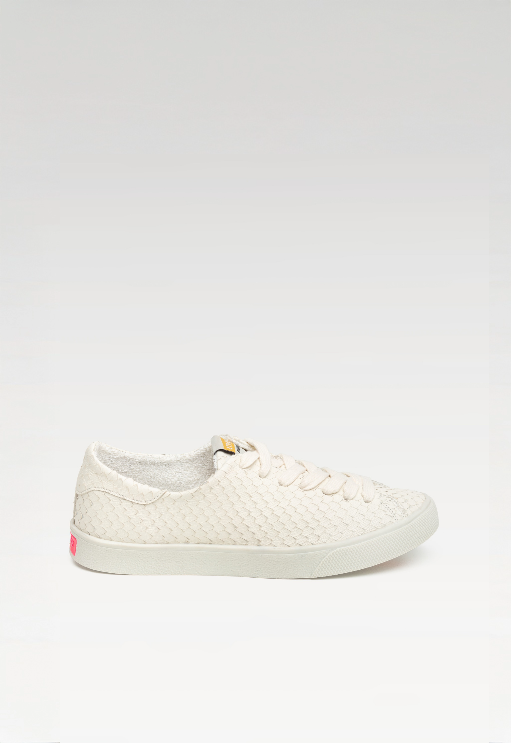 Tênis Adri Couro Snake Off White