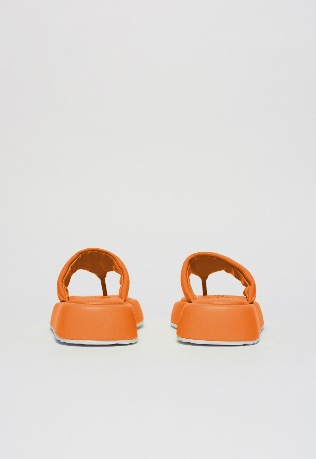 Flatform Couro Mule Mari Maria Laranja