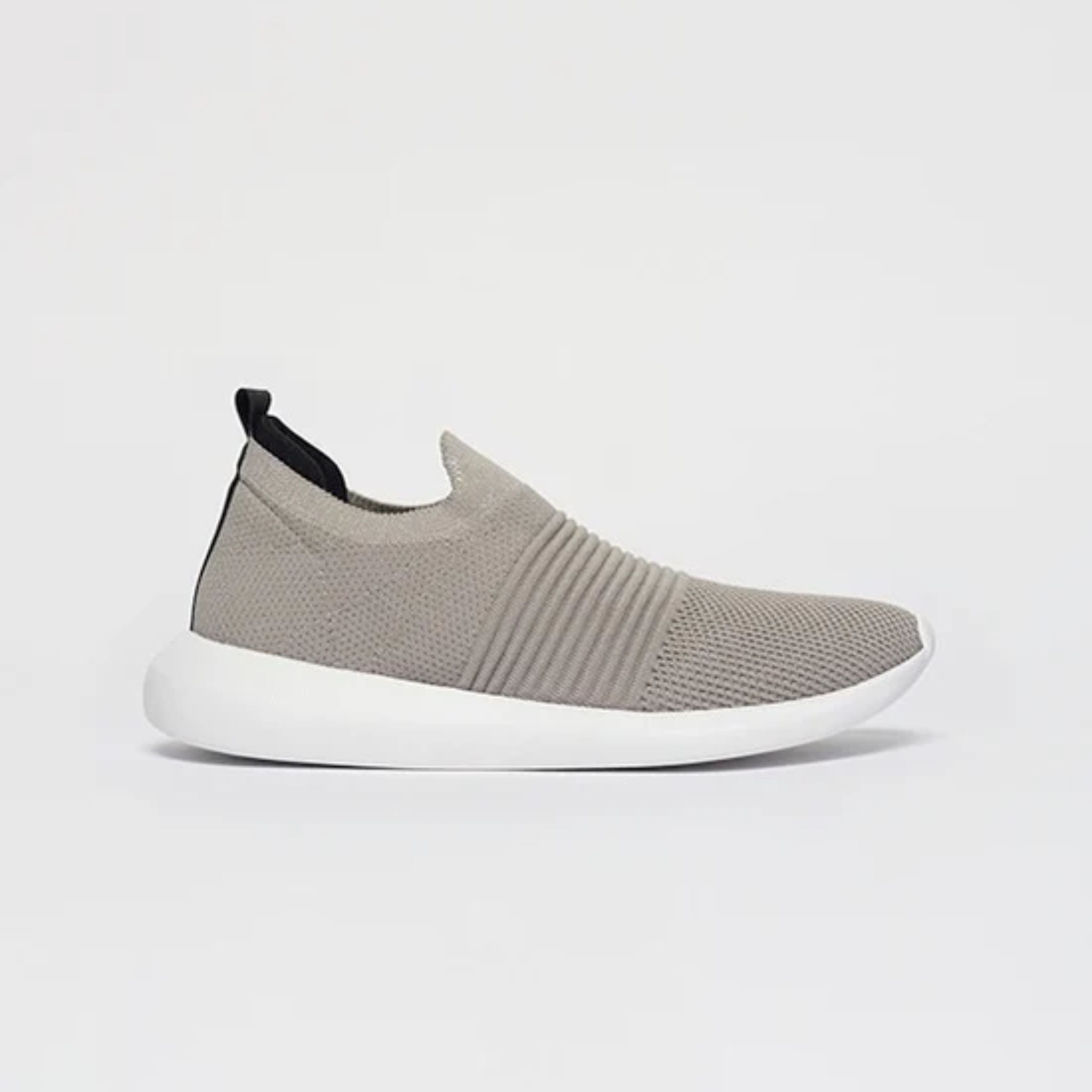 Tênis Knit Slip On Comfy Cinza