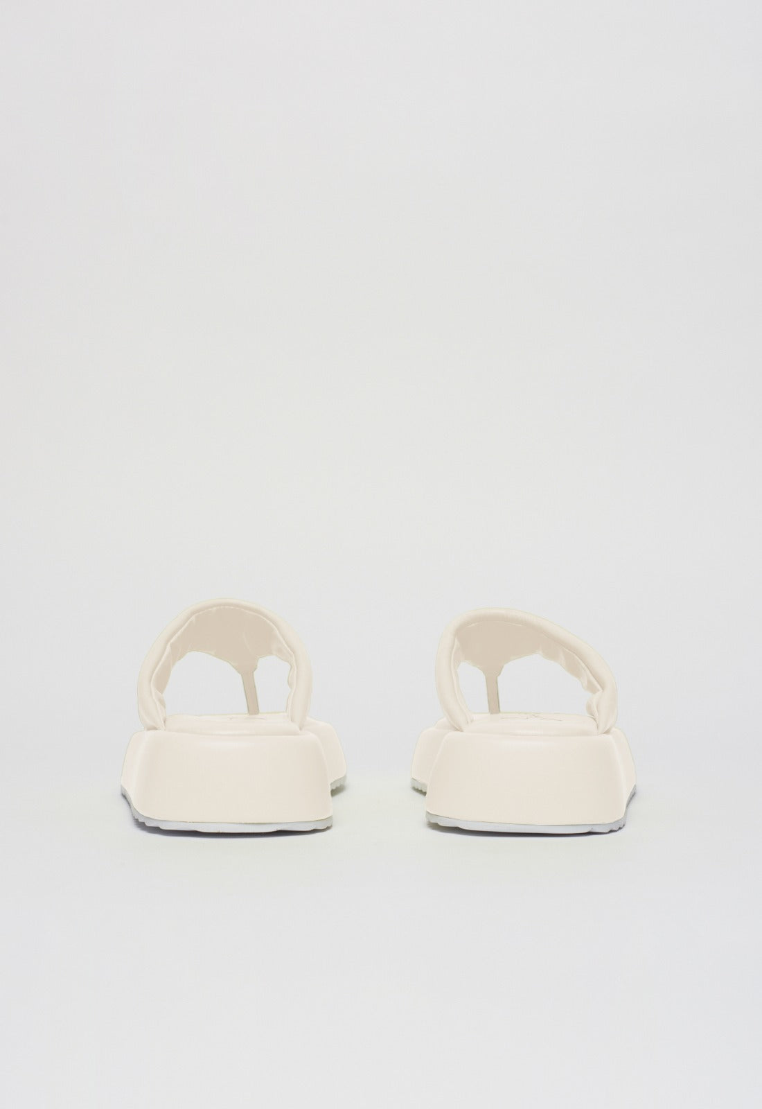 Flatform Couro Mule Mari Maria Branca