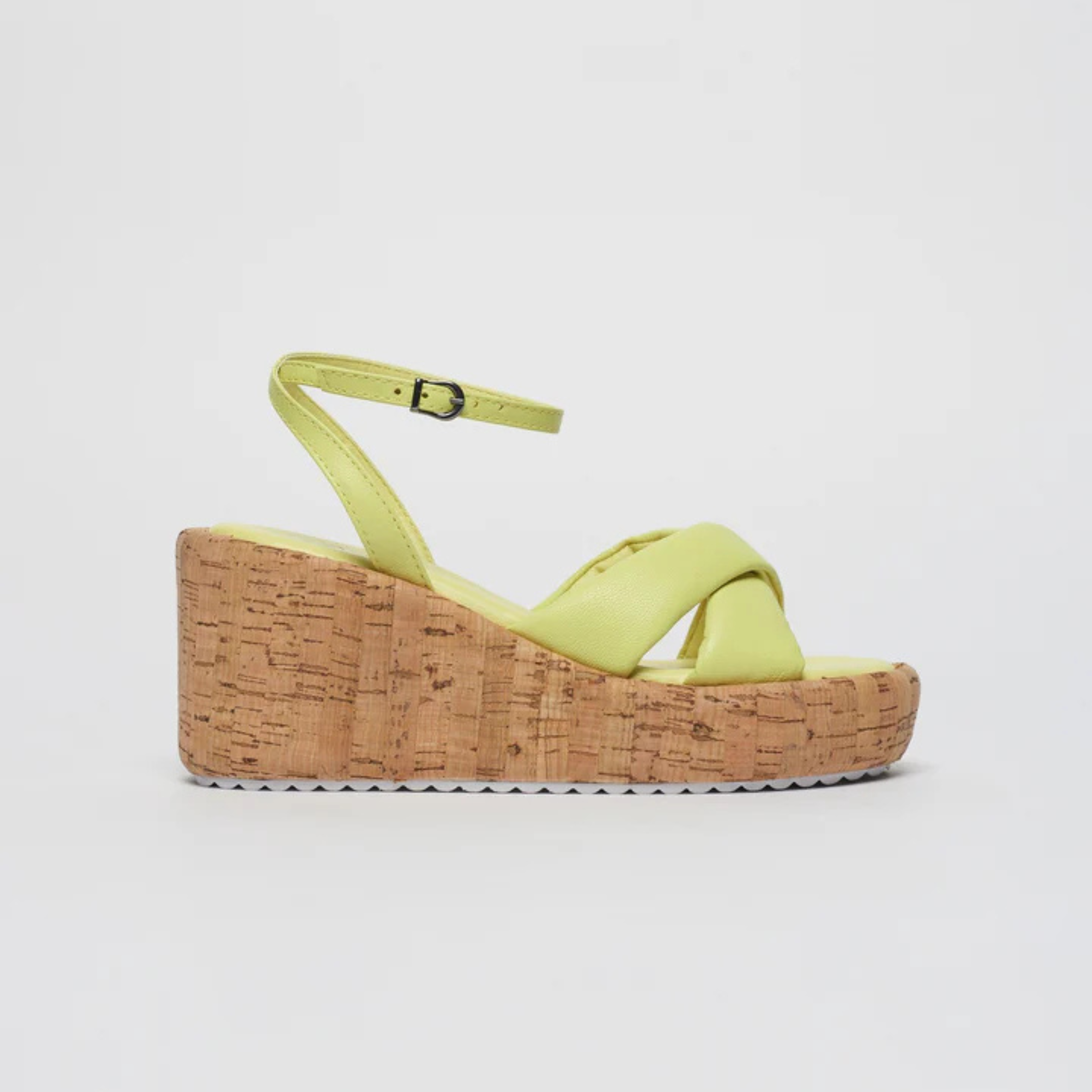 Anabela Mari Couro Amarela Citron