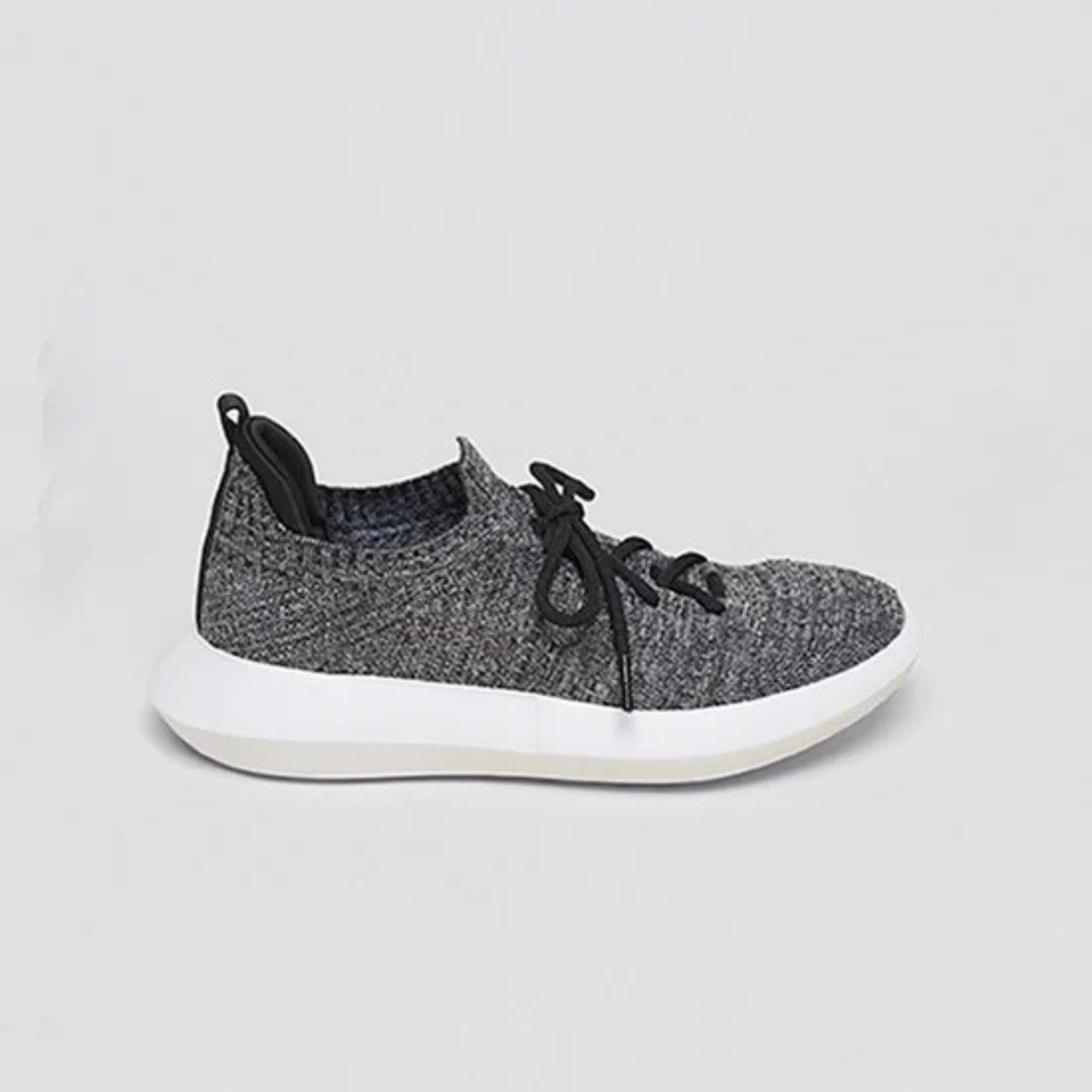 Tênis Knit Carol Amarração Cinza Mescla