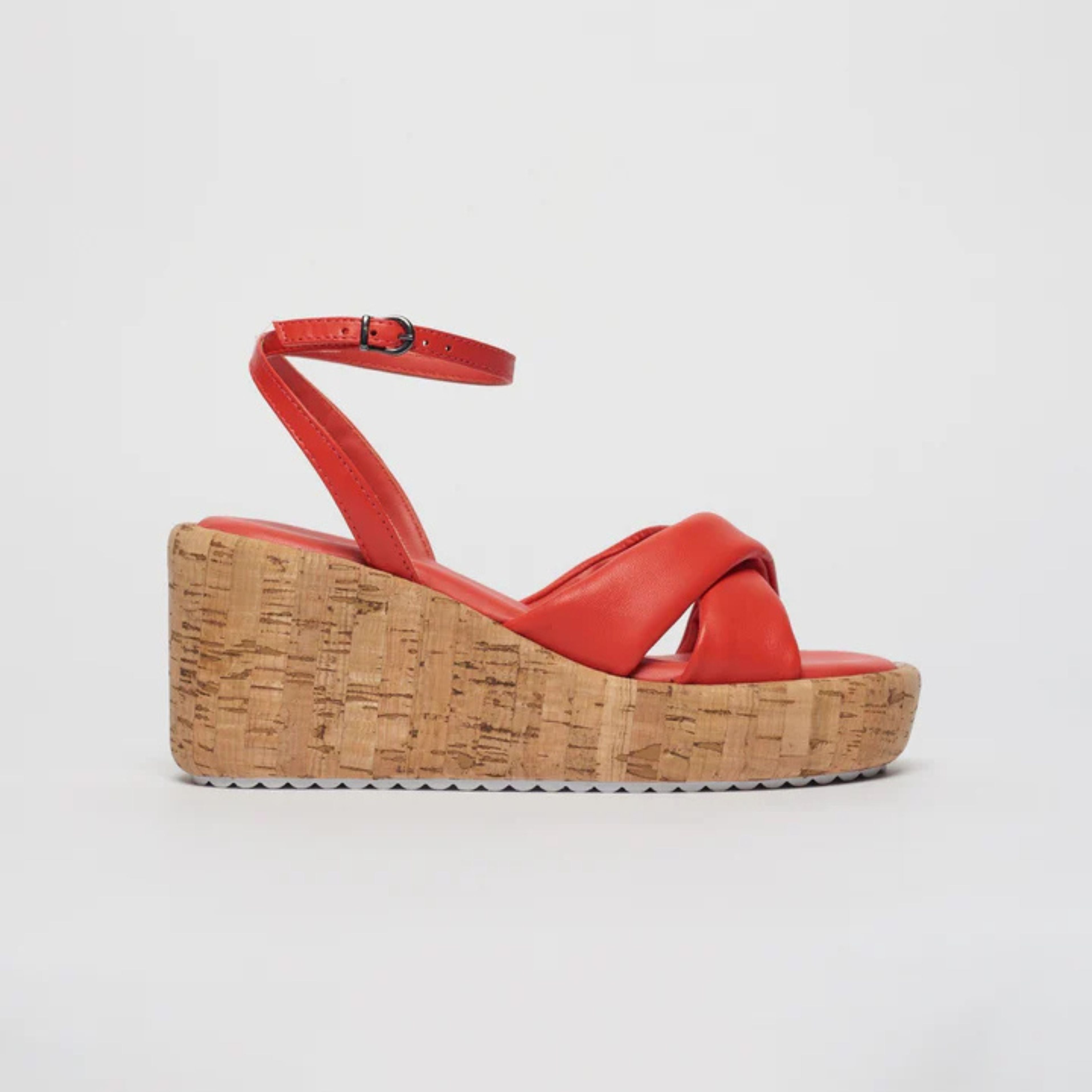 Anabela Mari Couro Laranja