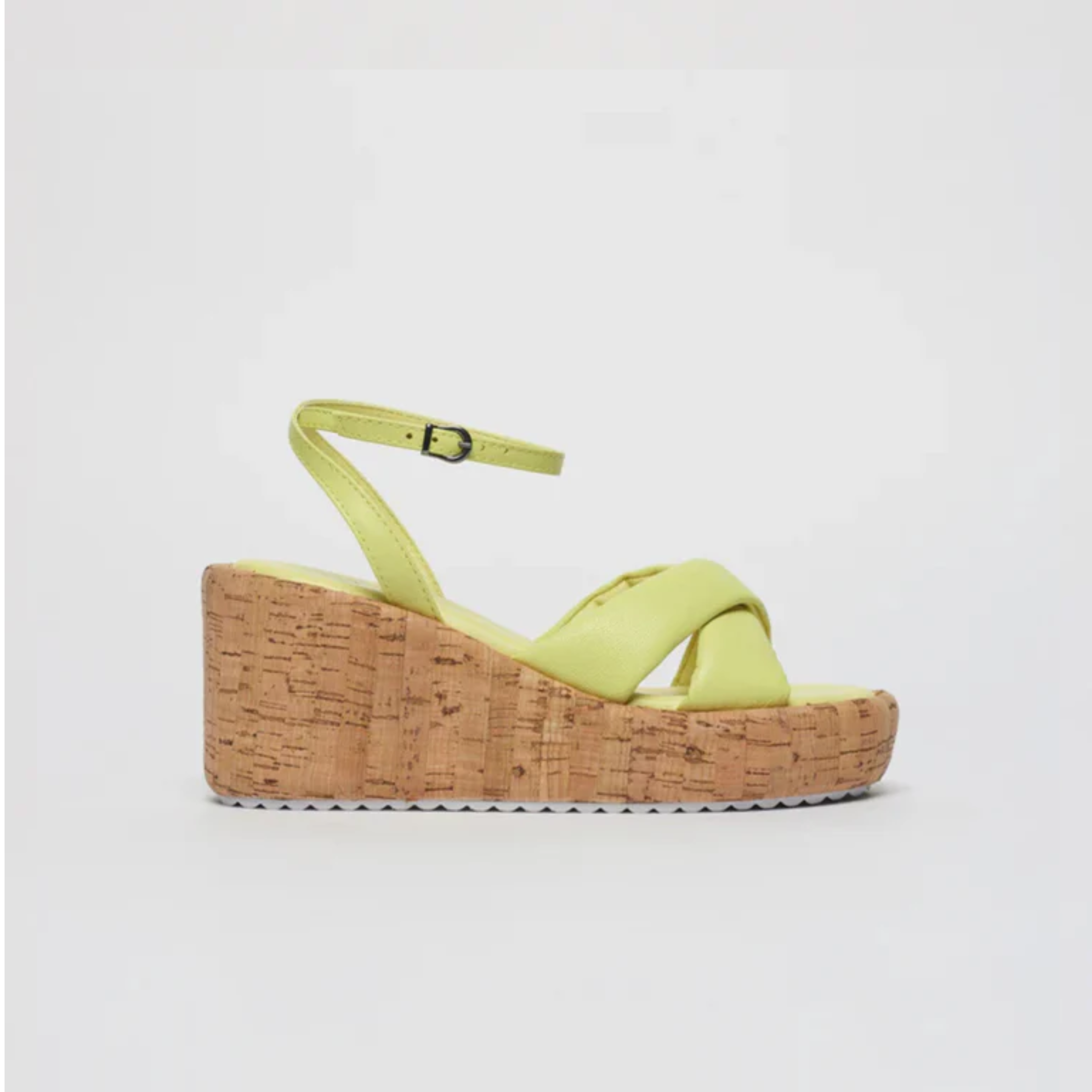 Anabela Mari Couro Amarela Citron