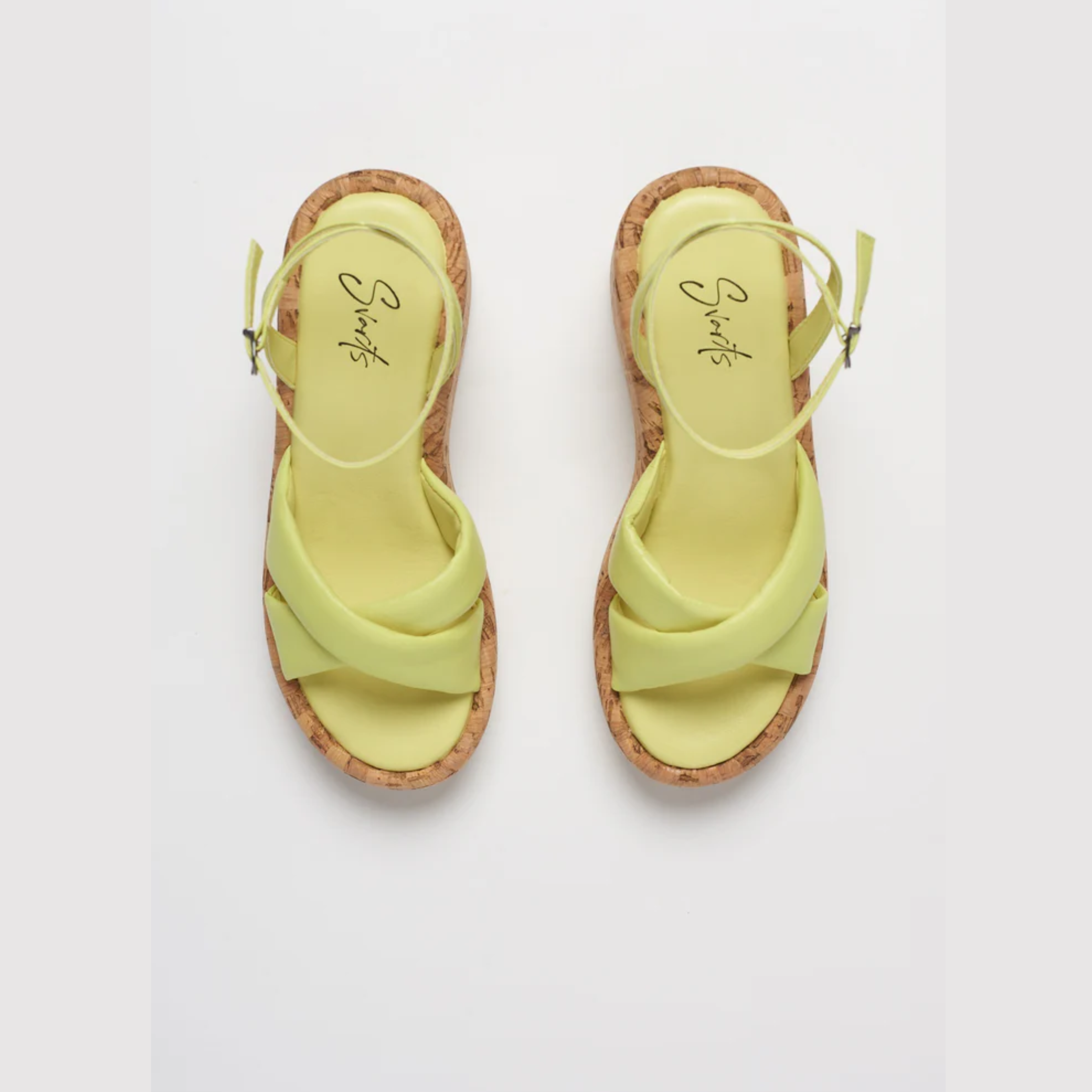 Anabela Mari Couro Amarela Citron