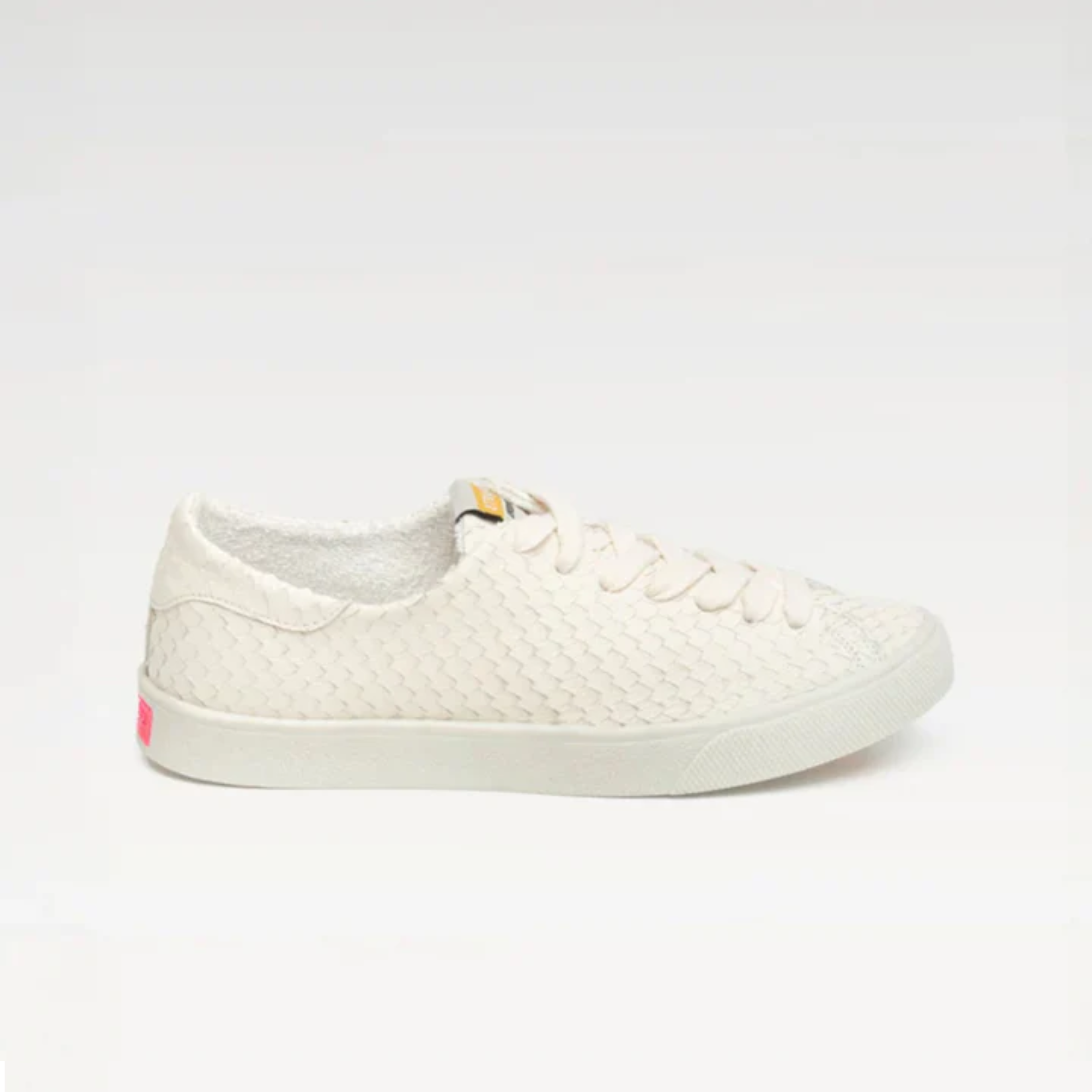 Tênis Adri Couro Snake Off White