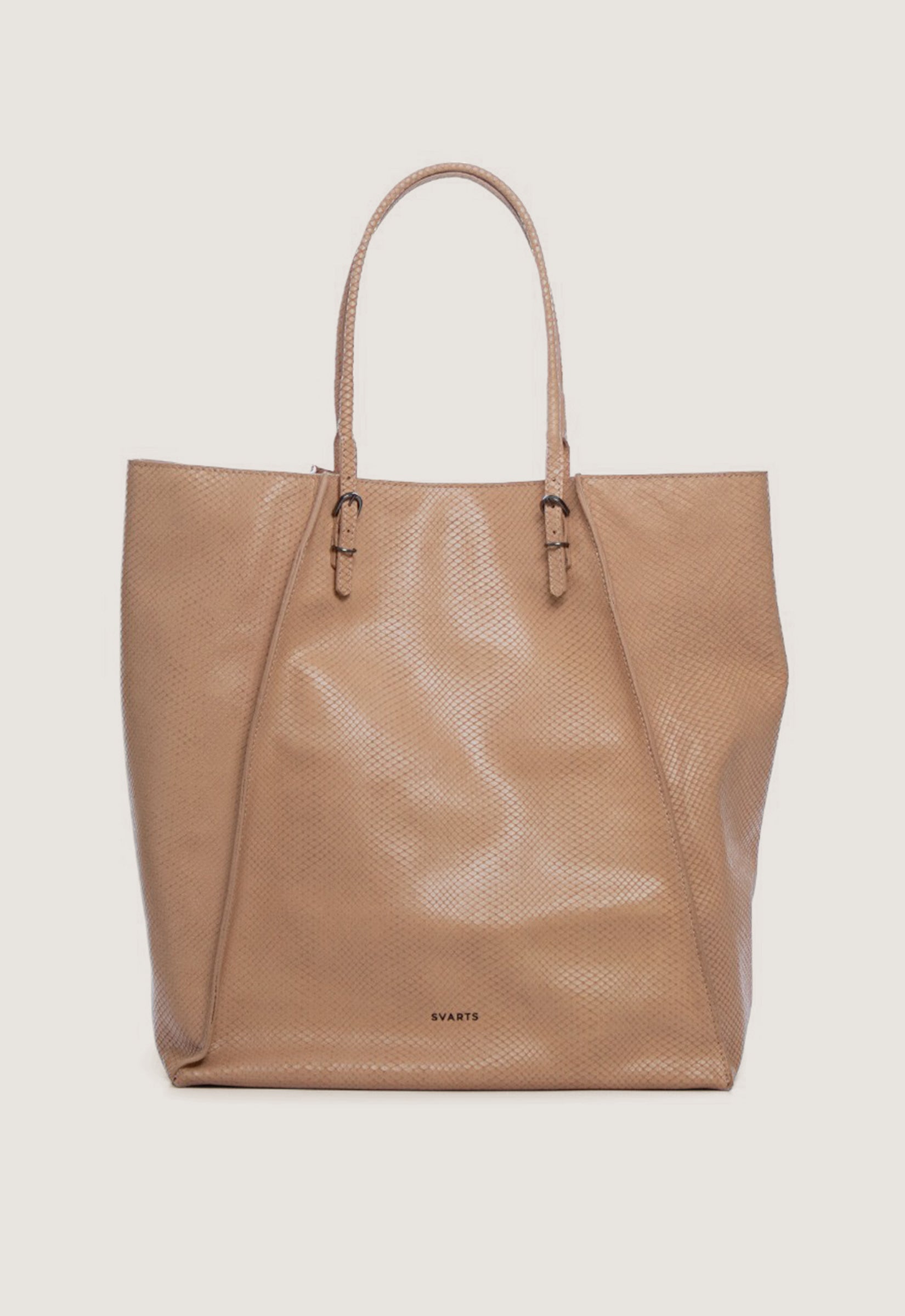 Bolsa Couro Shopping Textura Camel