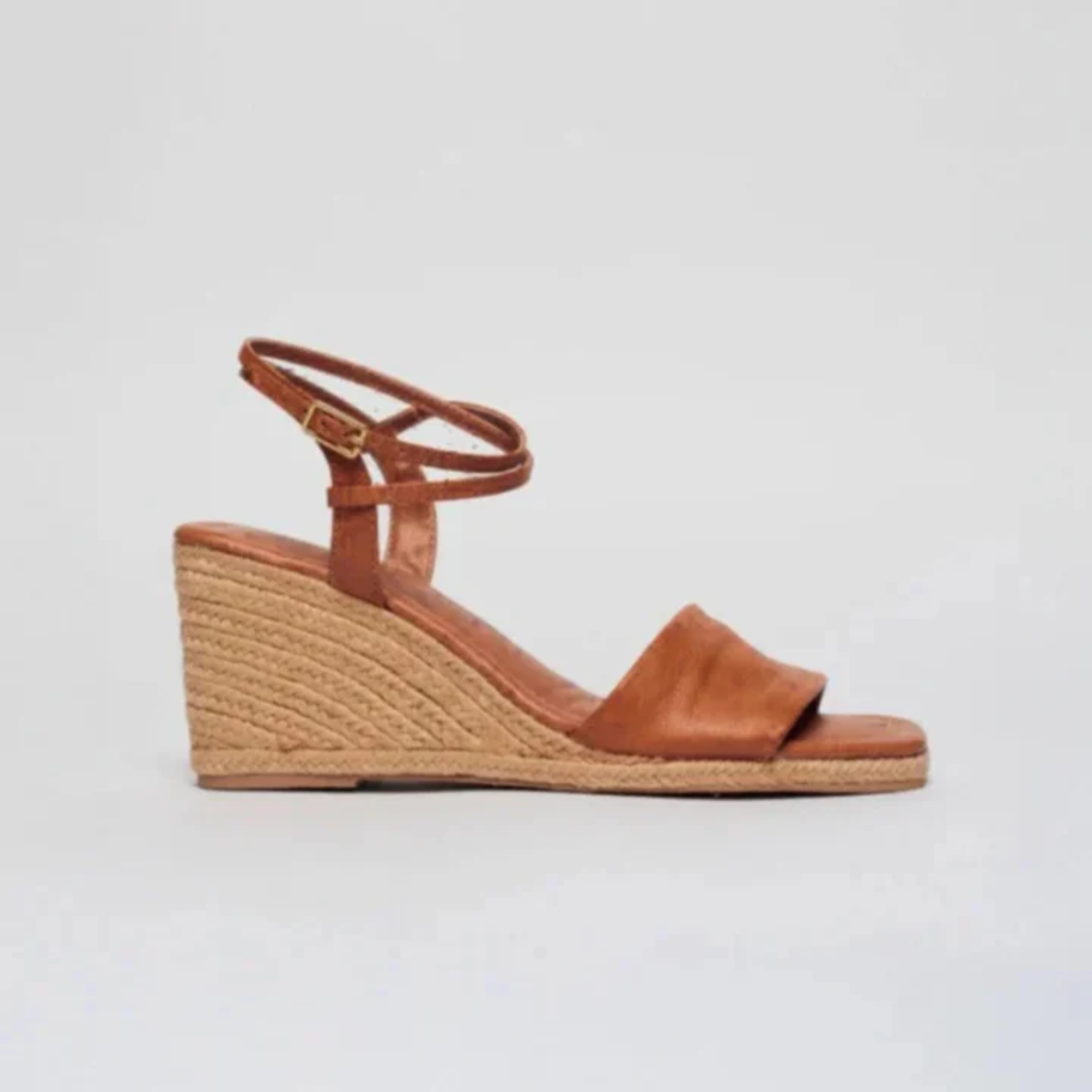 Anabela Couro Corda Tira Marina whisky