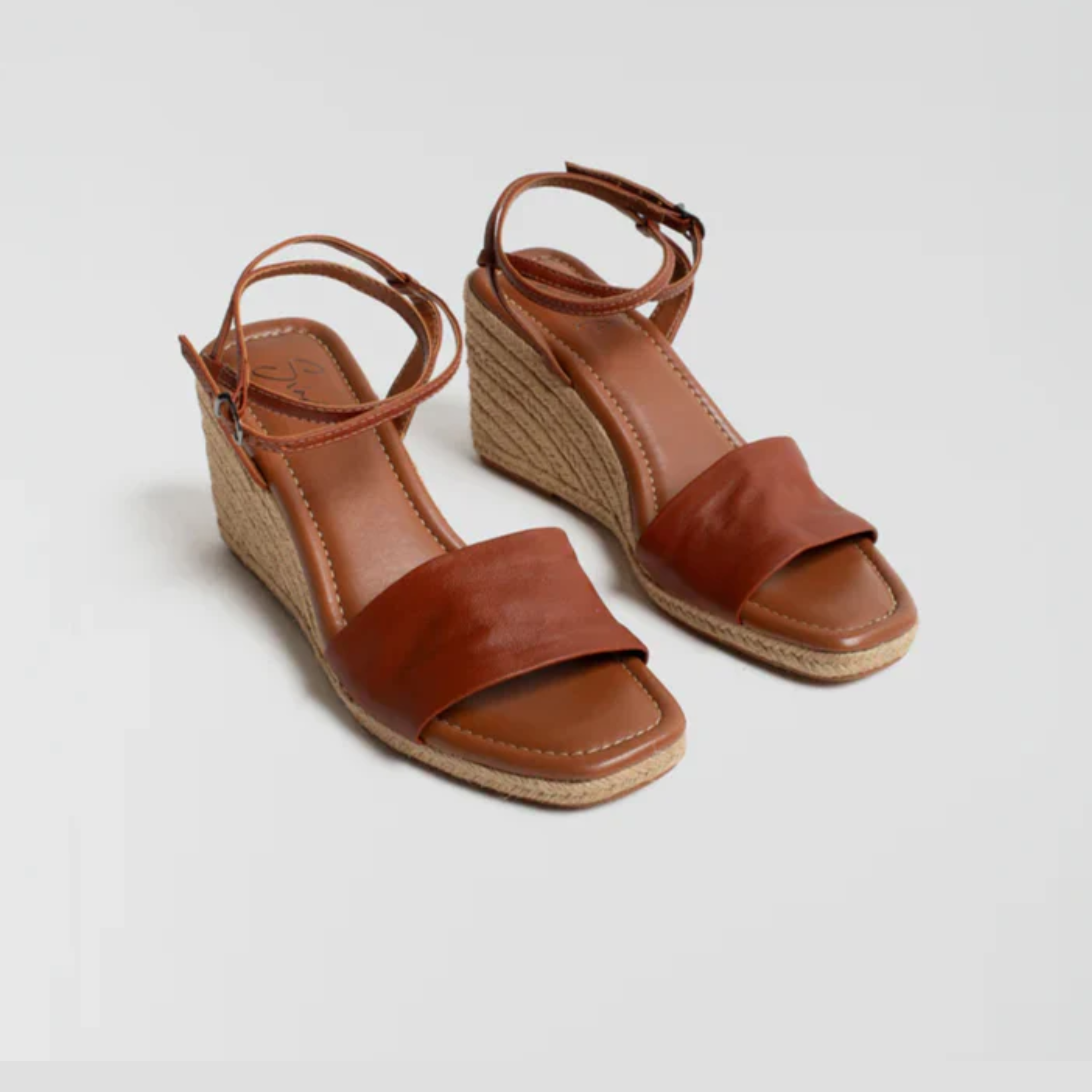 Anabela Couro Corda Tira Marina whisky