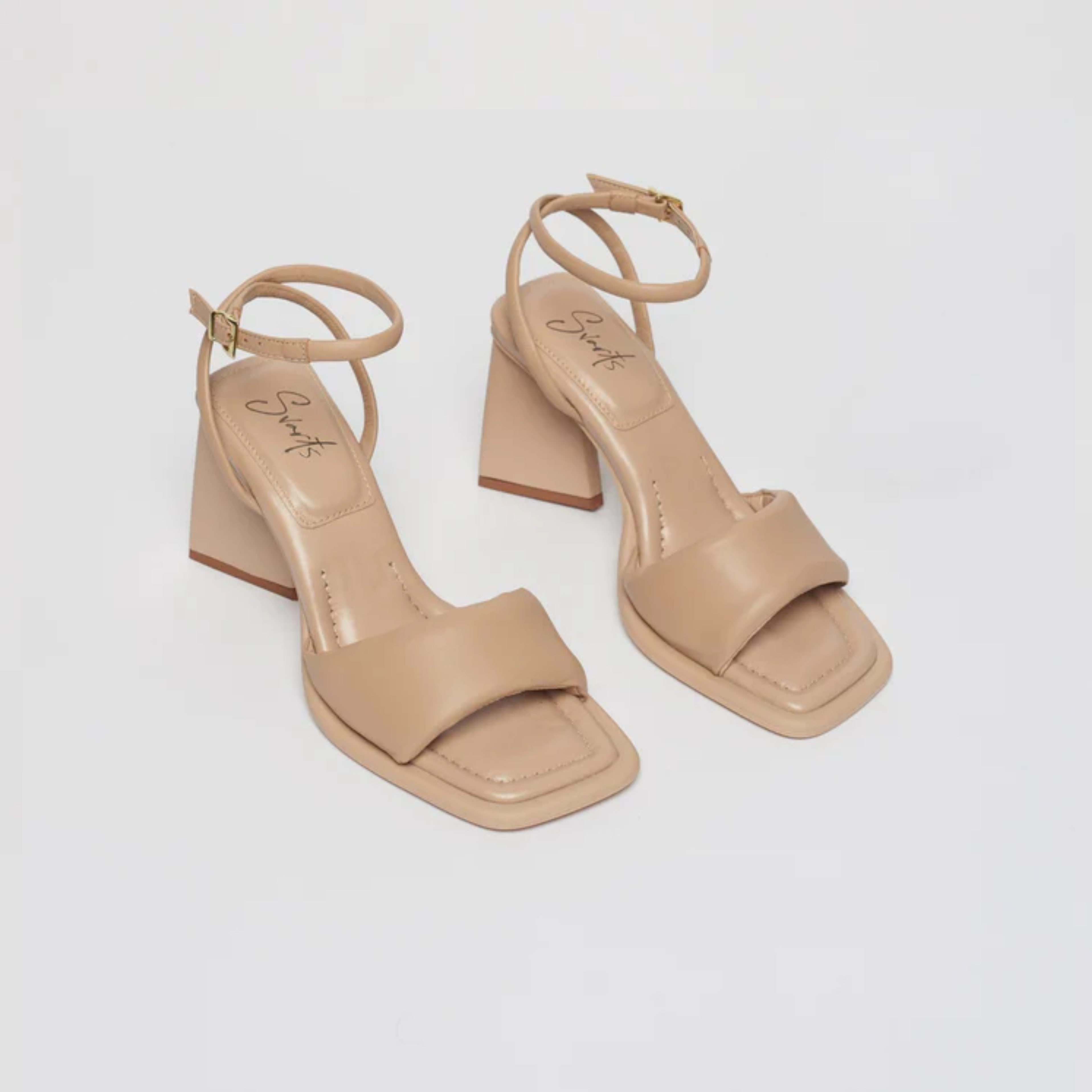 Sandália Couro Salto Alto Natália Natural