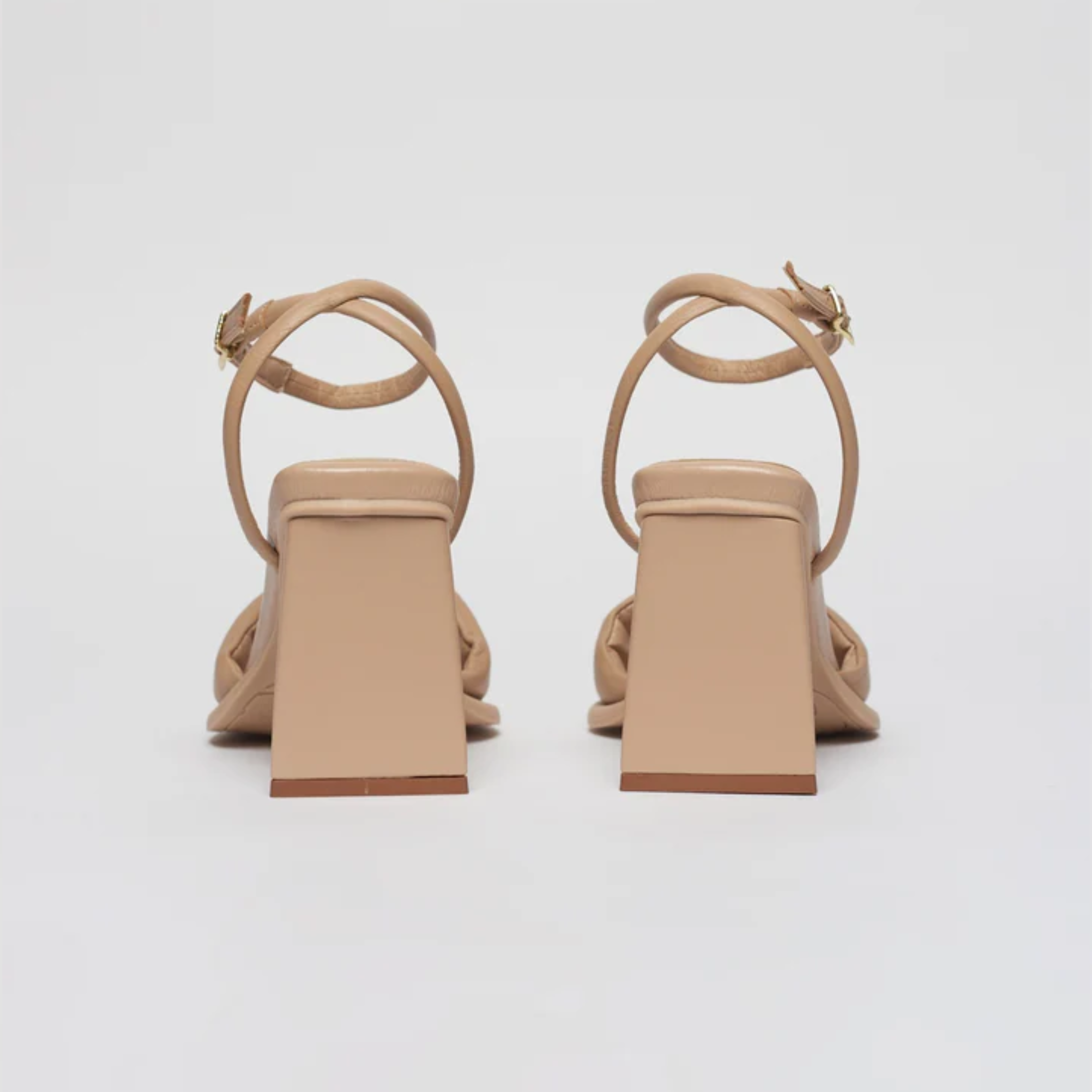 Sandália Couro Salto Alto Natália Natural