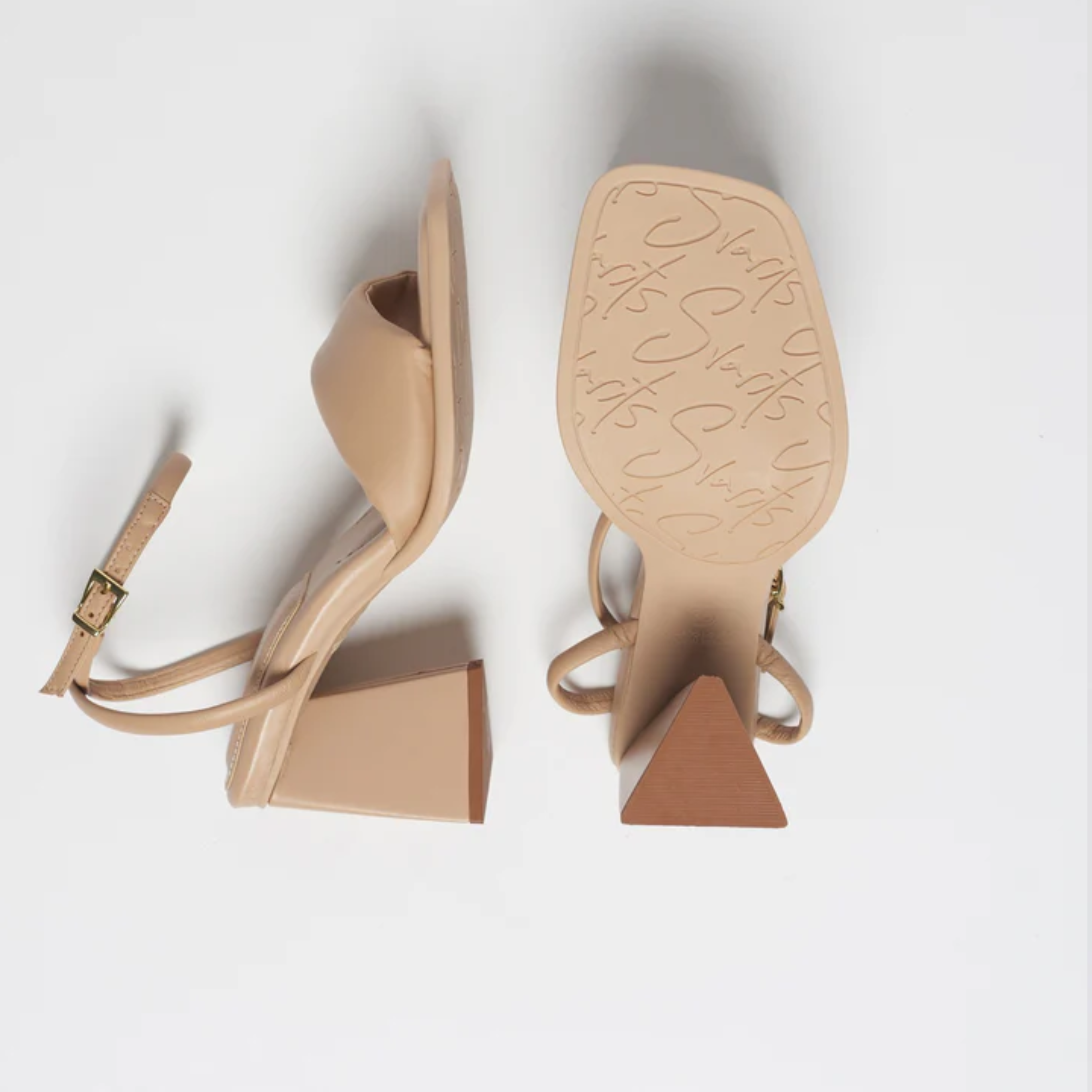 Sandália Couro Salto Alto Natália Natural