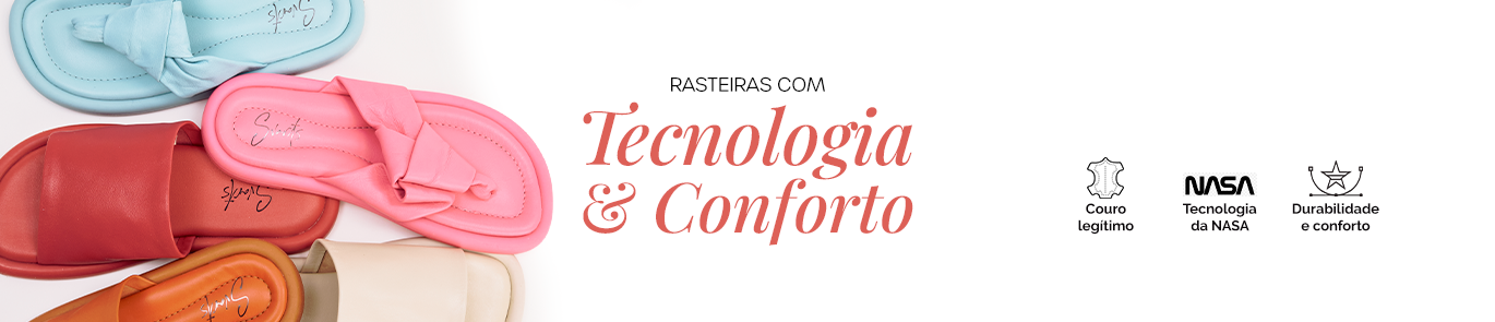 Rasteiras a partir de R$59,90