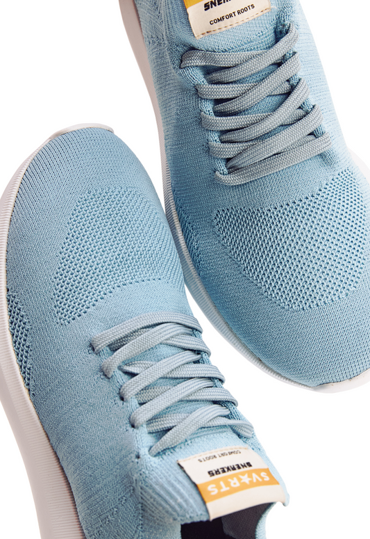 Tênis Knit Amarração Comfy Azul