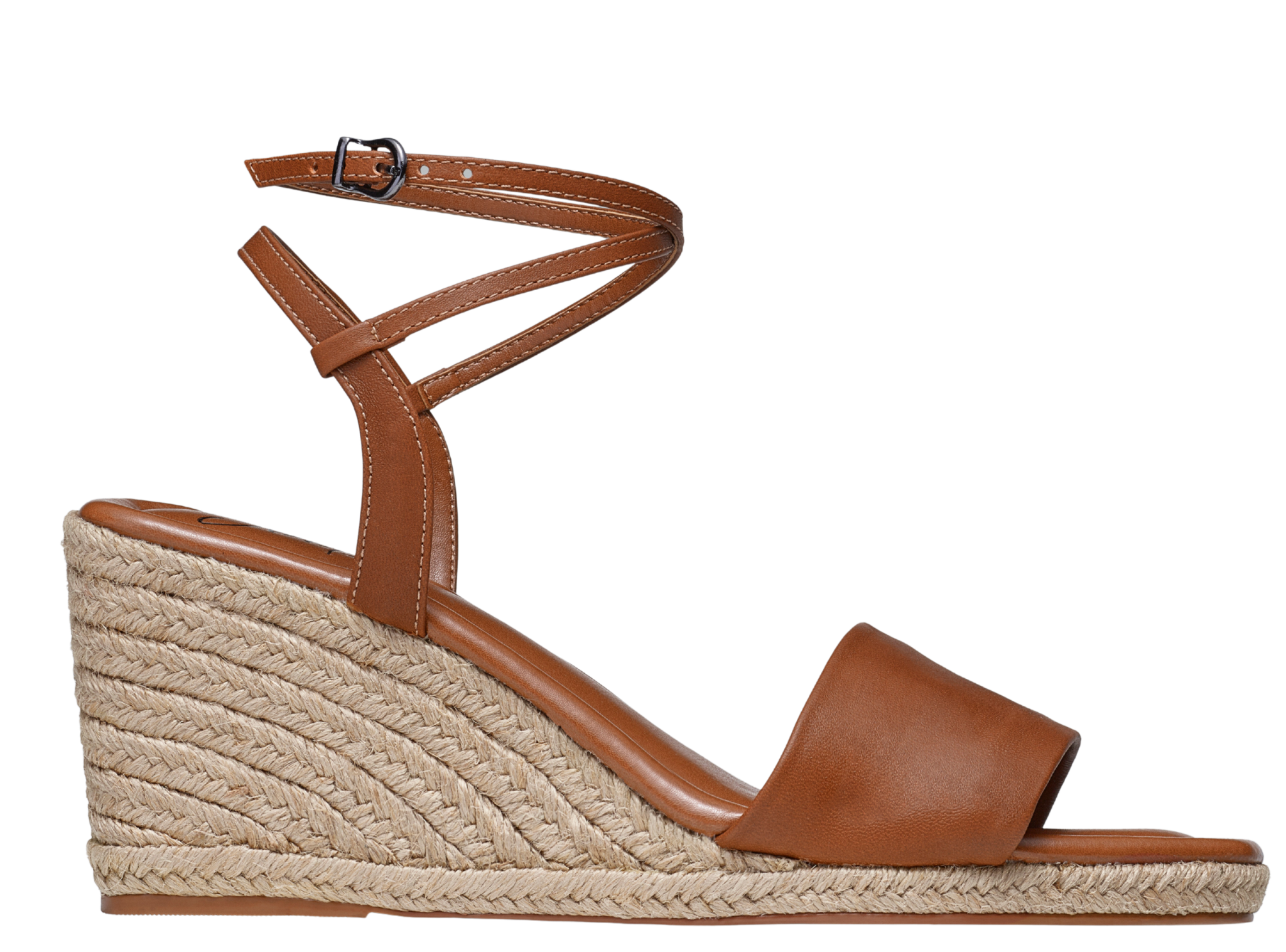 Anabela Couro Corda Tira Marina whisky