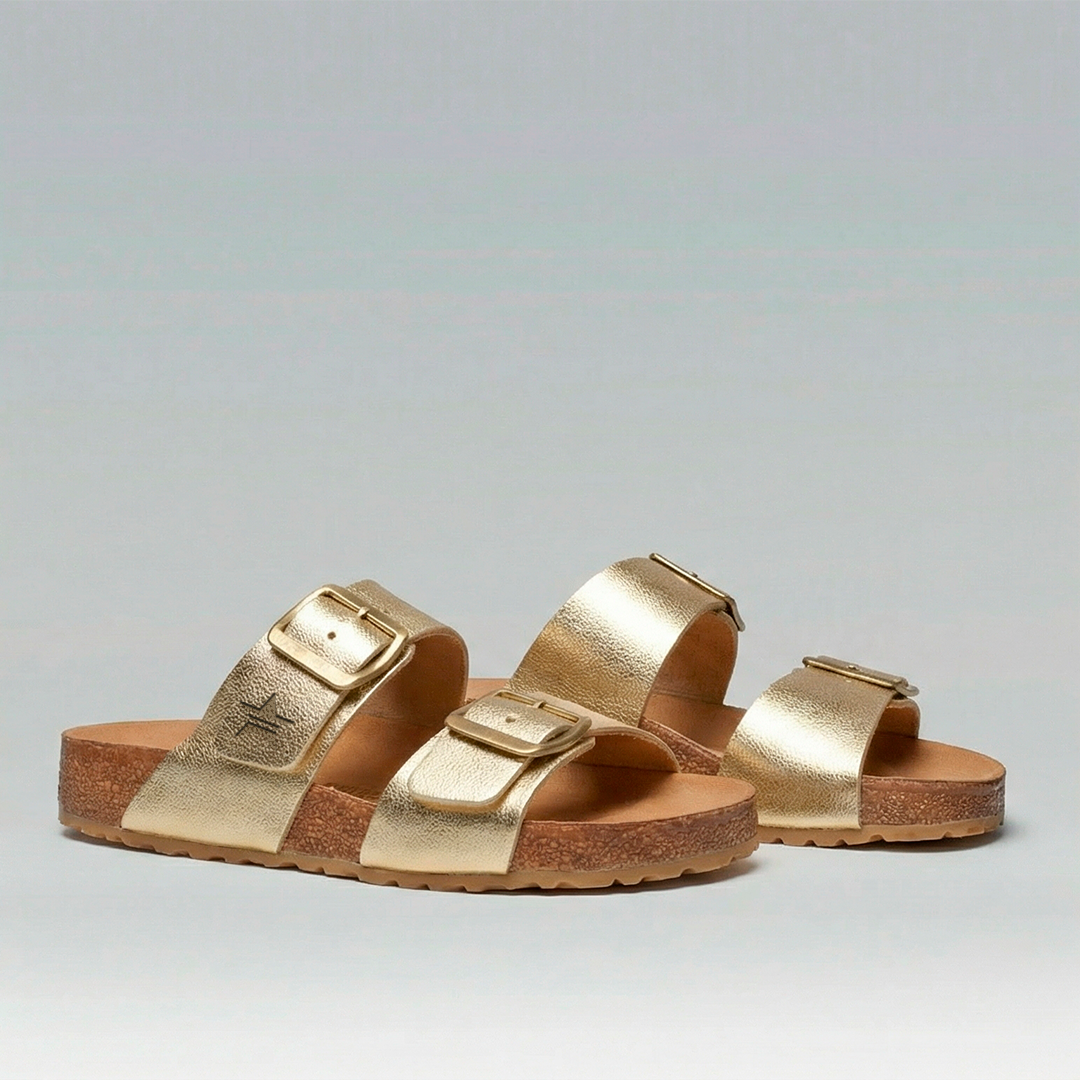 Sandalia Papete Lolla Ouro