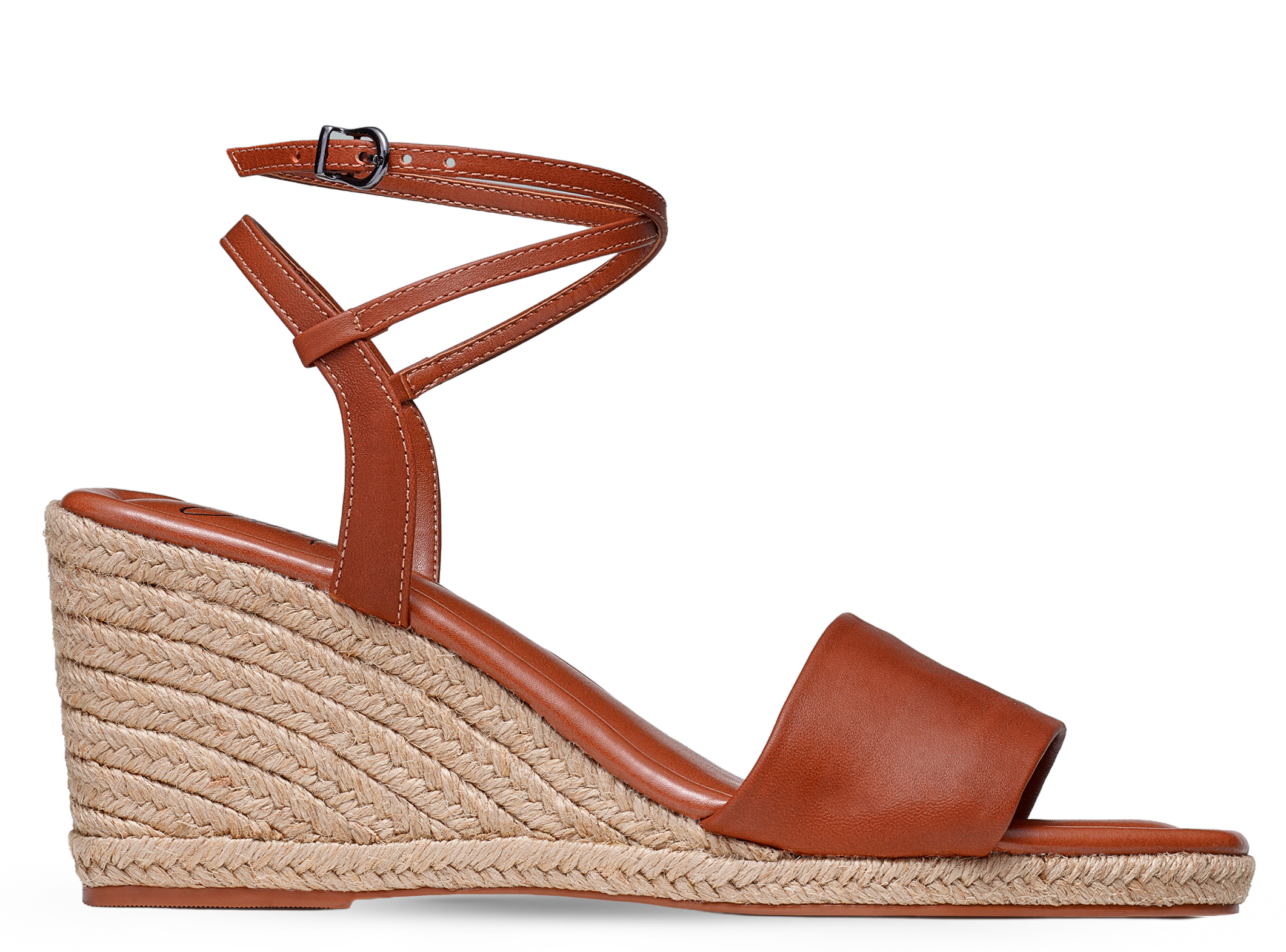 Anabela Couro Corda Tira Marina whisky