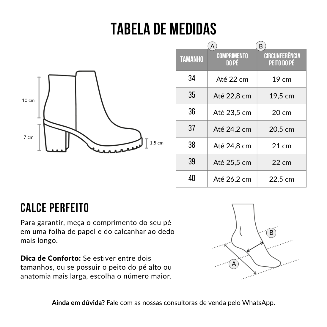 GUIA DE TAMANHOS