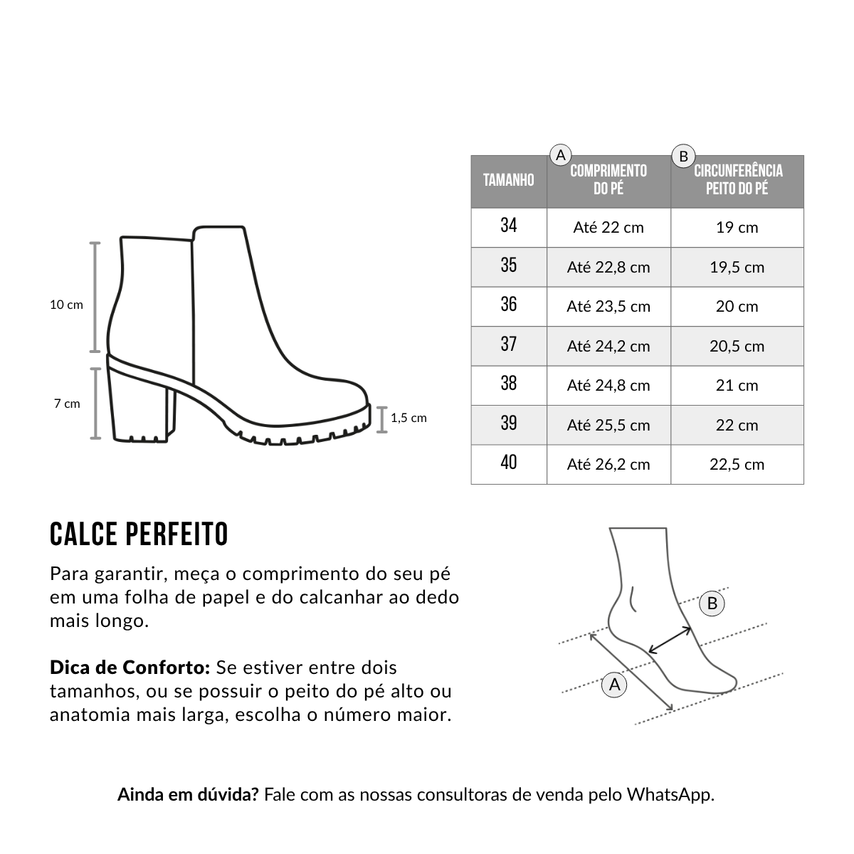 Bota de Couro Salto Tratorado Maya Preta
