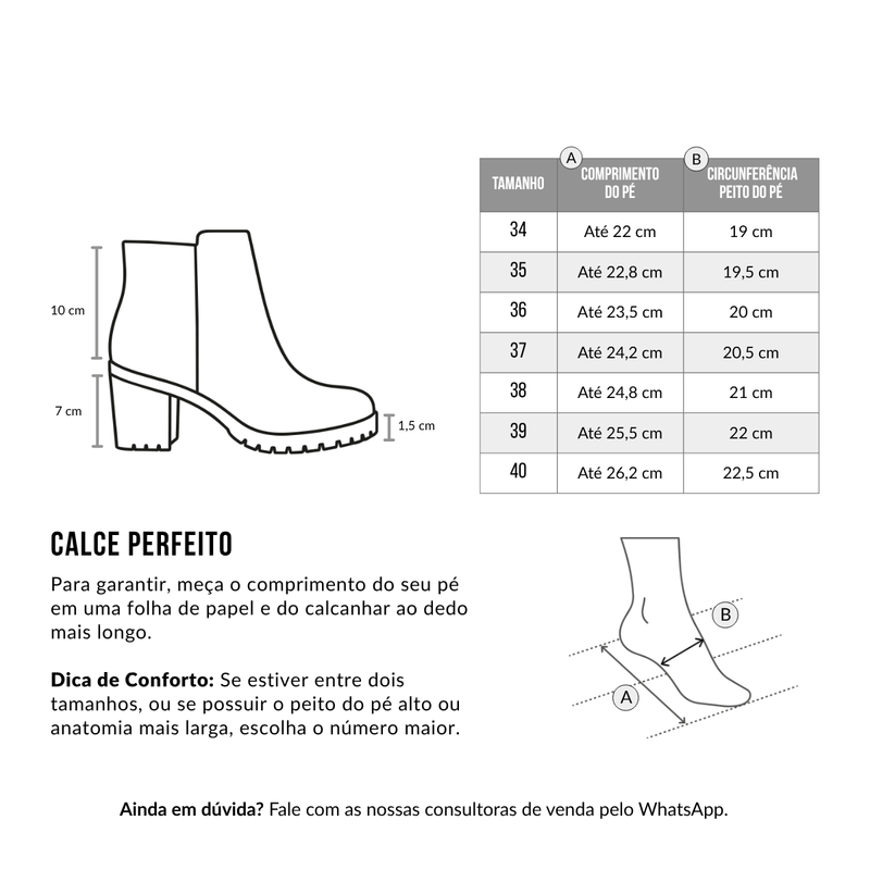 Bota de Couro Salto Tratorado Maya Preta