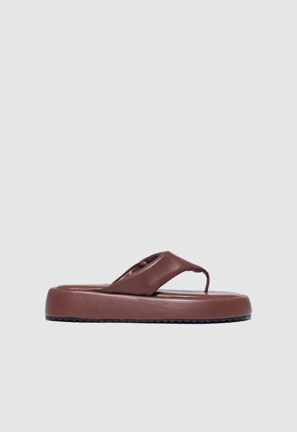 Flatform Couro Mule Mari Maria Cafe