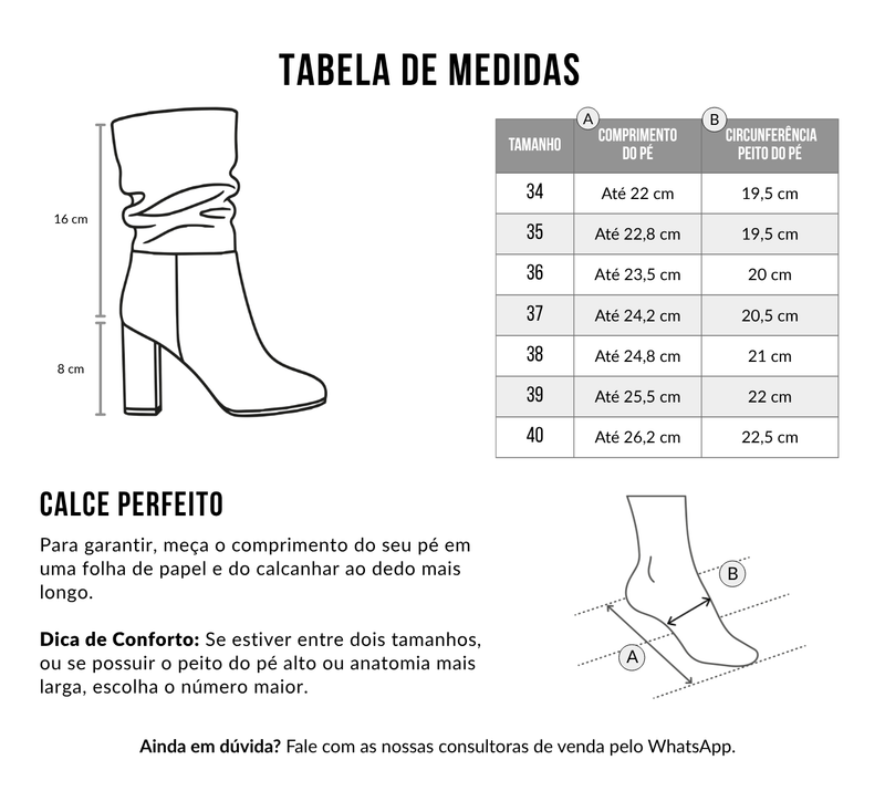 Bota Couro Salto Bloco Nina Chocolate